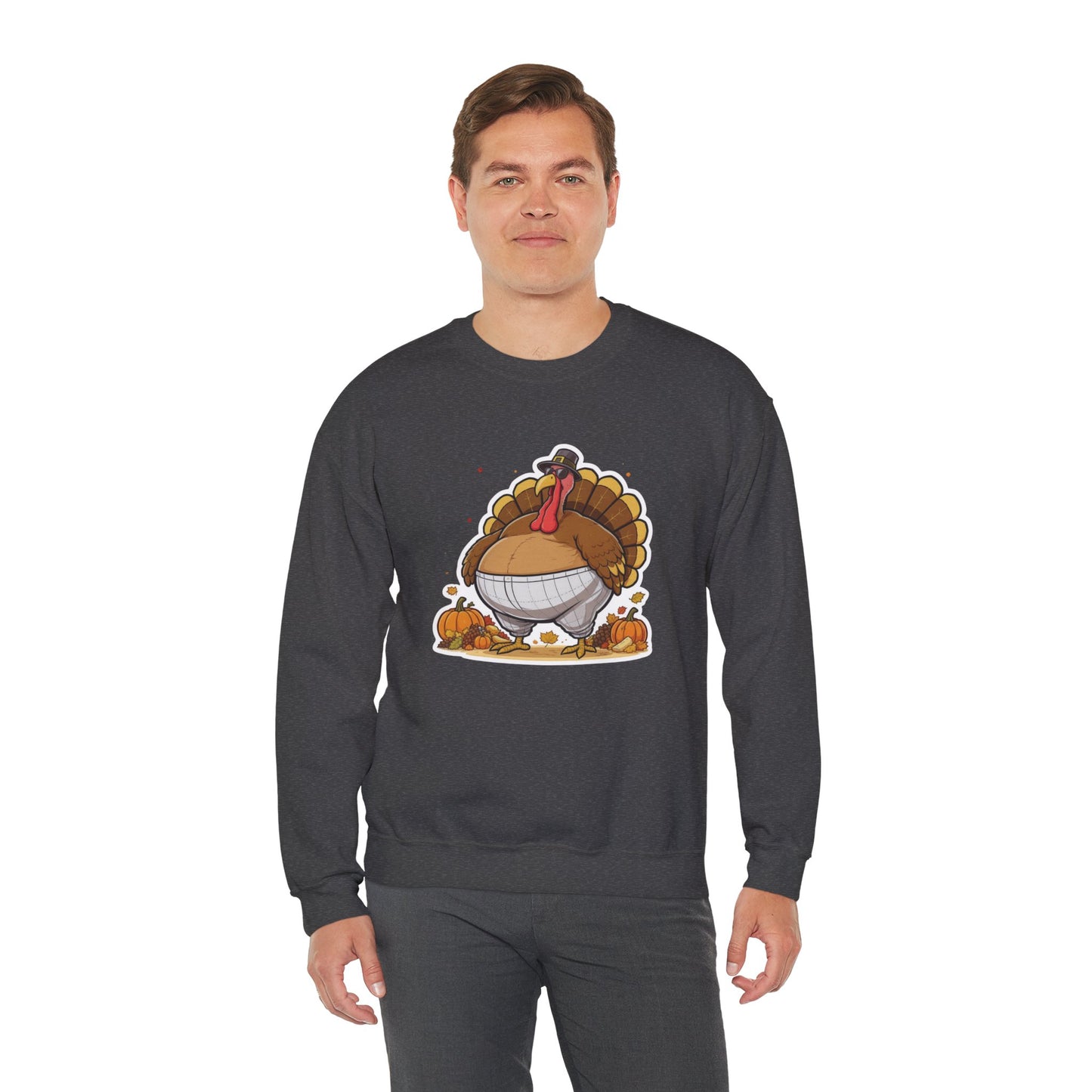 Gobble ‘Til You Wobble Sweatshirt – Funny Thanksgiving Turkey Sweater