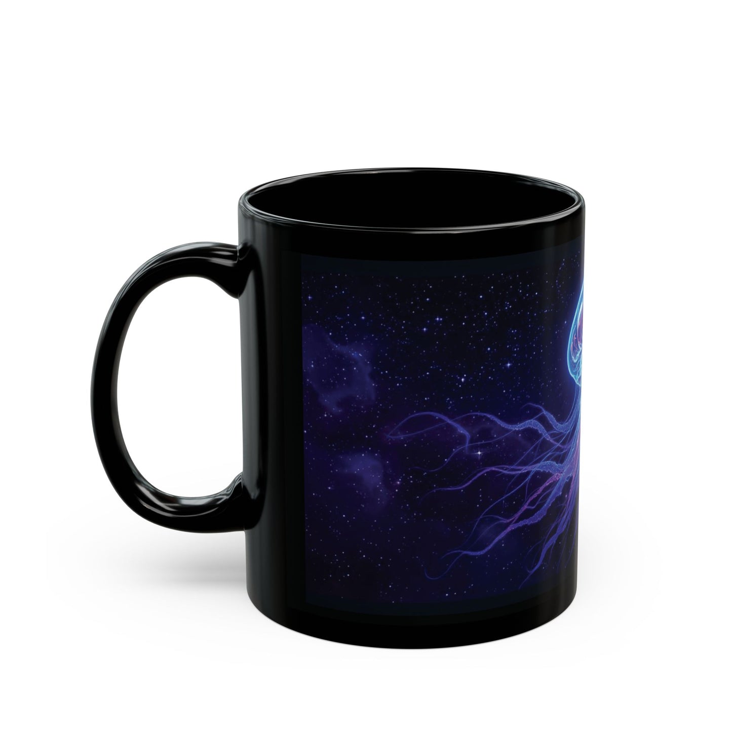 Neon Psychedelic Jellyfish Mug