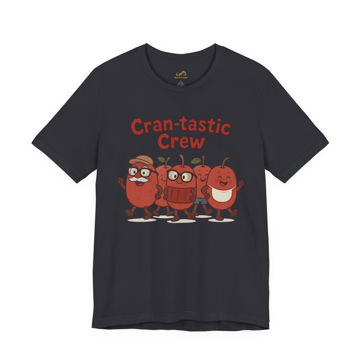 Cran-tastic Crew Tee – Cute Dancing Cranberry Thanksgiving Shirt