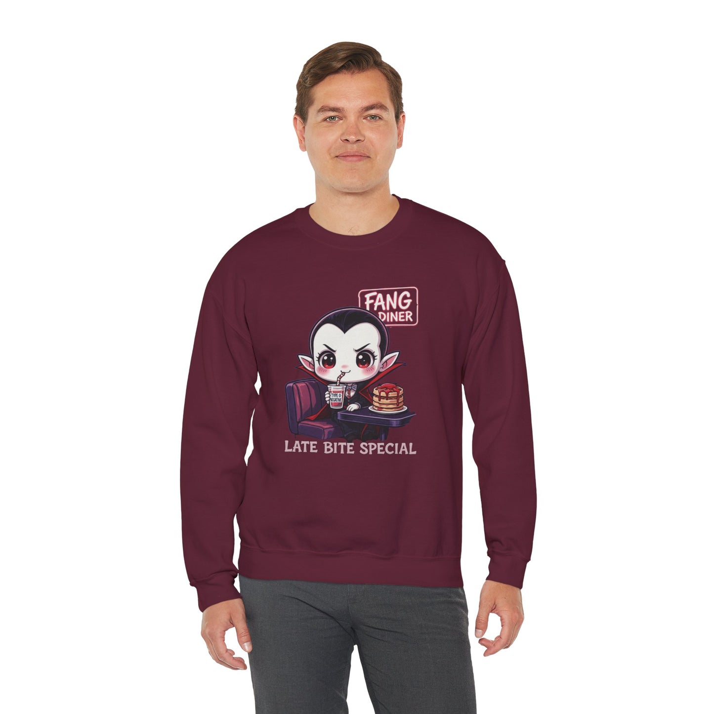 Late Bite Special Sweatshirt – Kawaii Vampire Diner Pullover