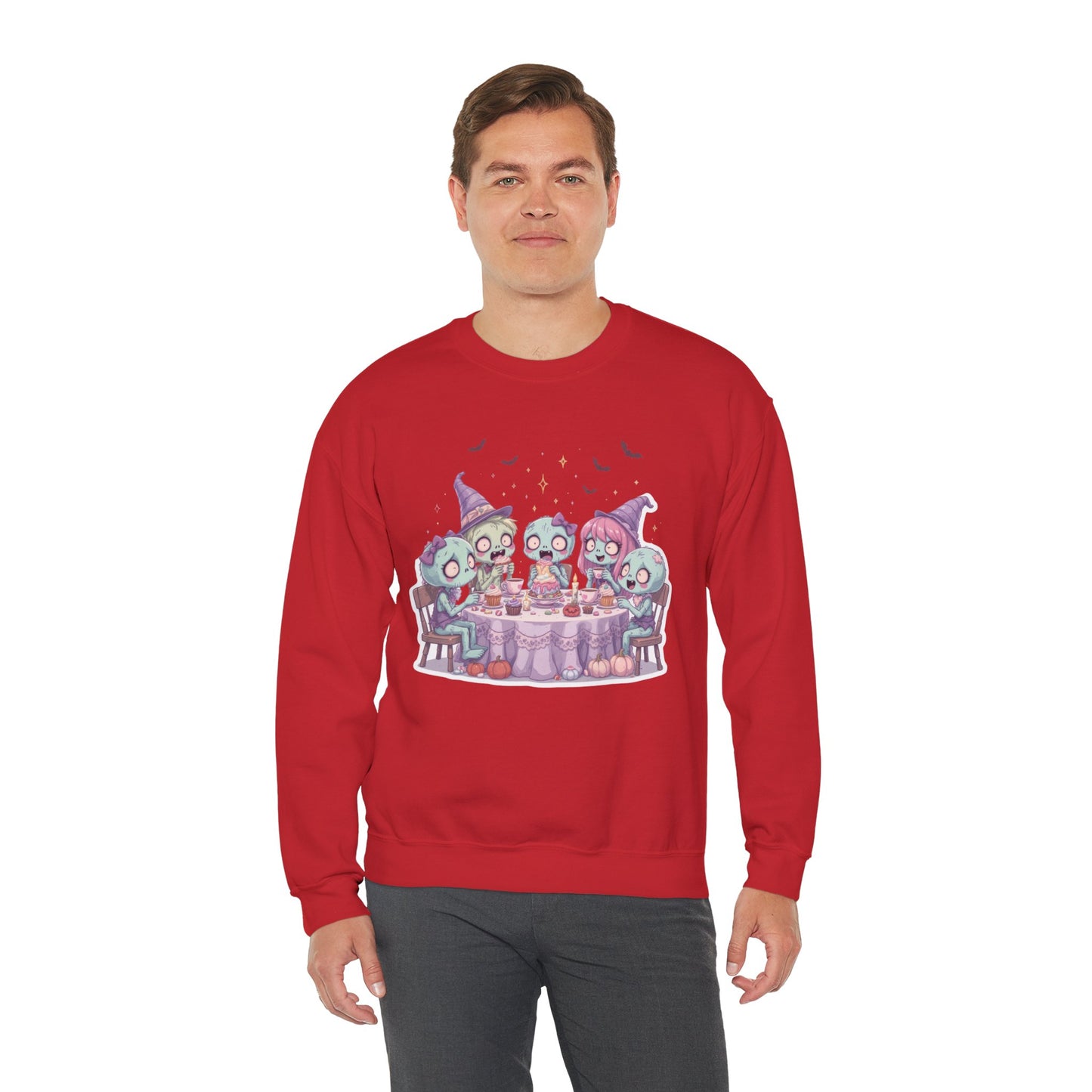 Undead but Sweet Sweatshirt – Pastel Zombie Halloween Cozy