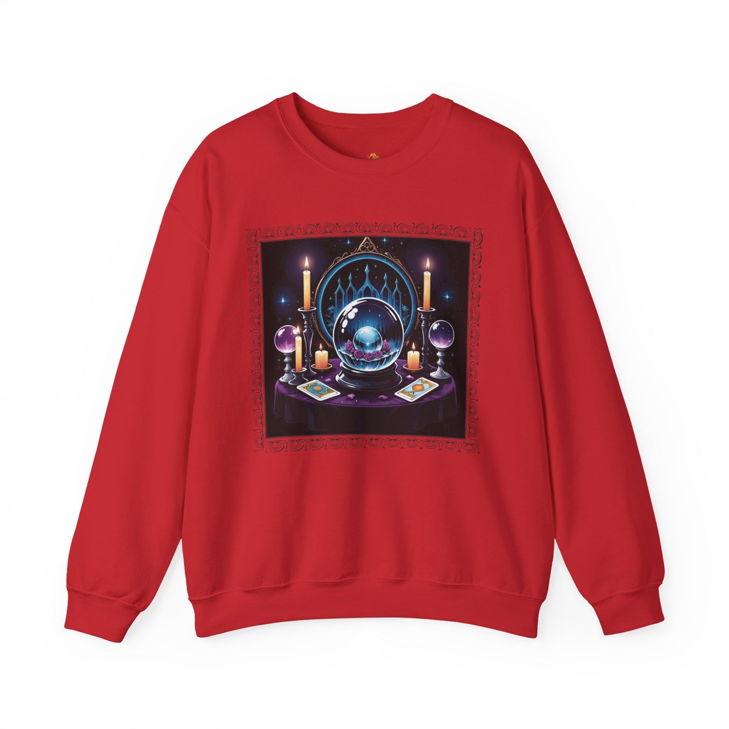 Visions & Velvet Sweatshirt – Gothic Mystical Crystal Ball Shirt