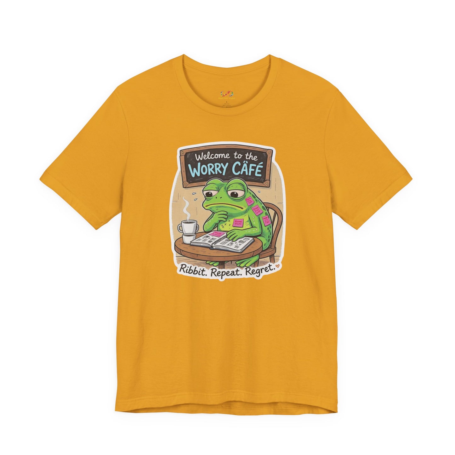 Overthinkin’ Frog – Café Anxiety Tee