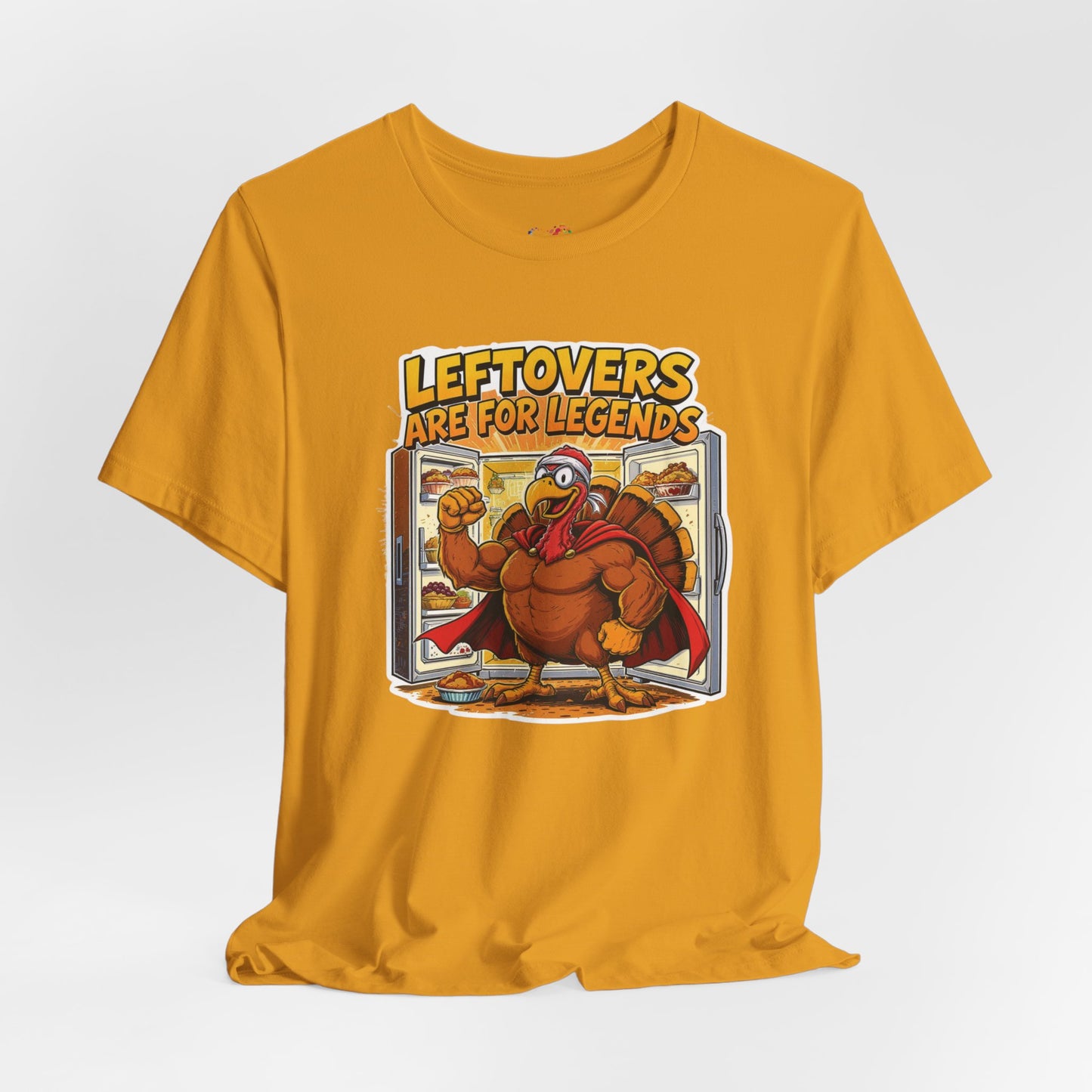 Leftovers Are for Legends Tee – Funny Thanksgiving Cartoon Shirt