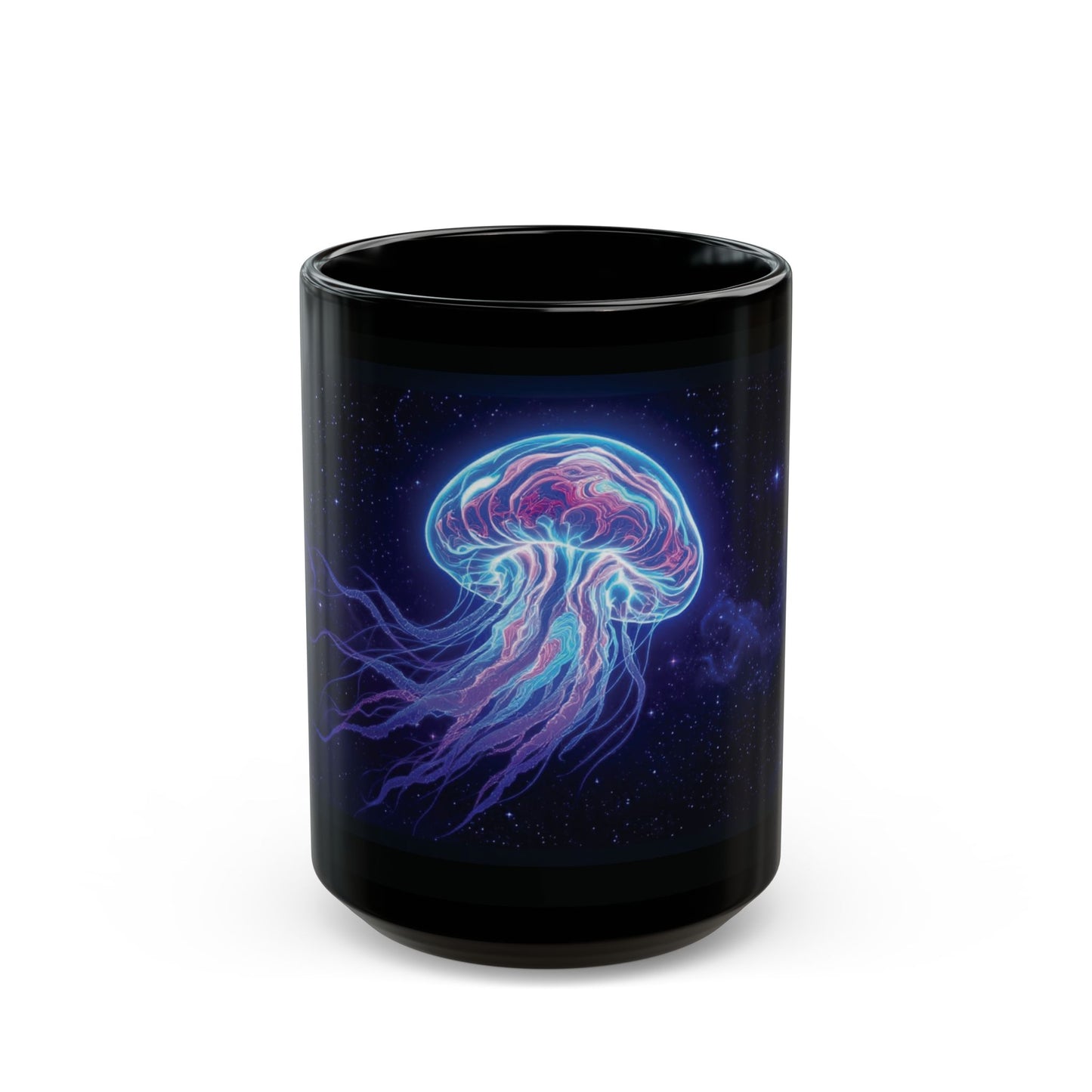 Neon Psychedelic Jellyfish Mug