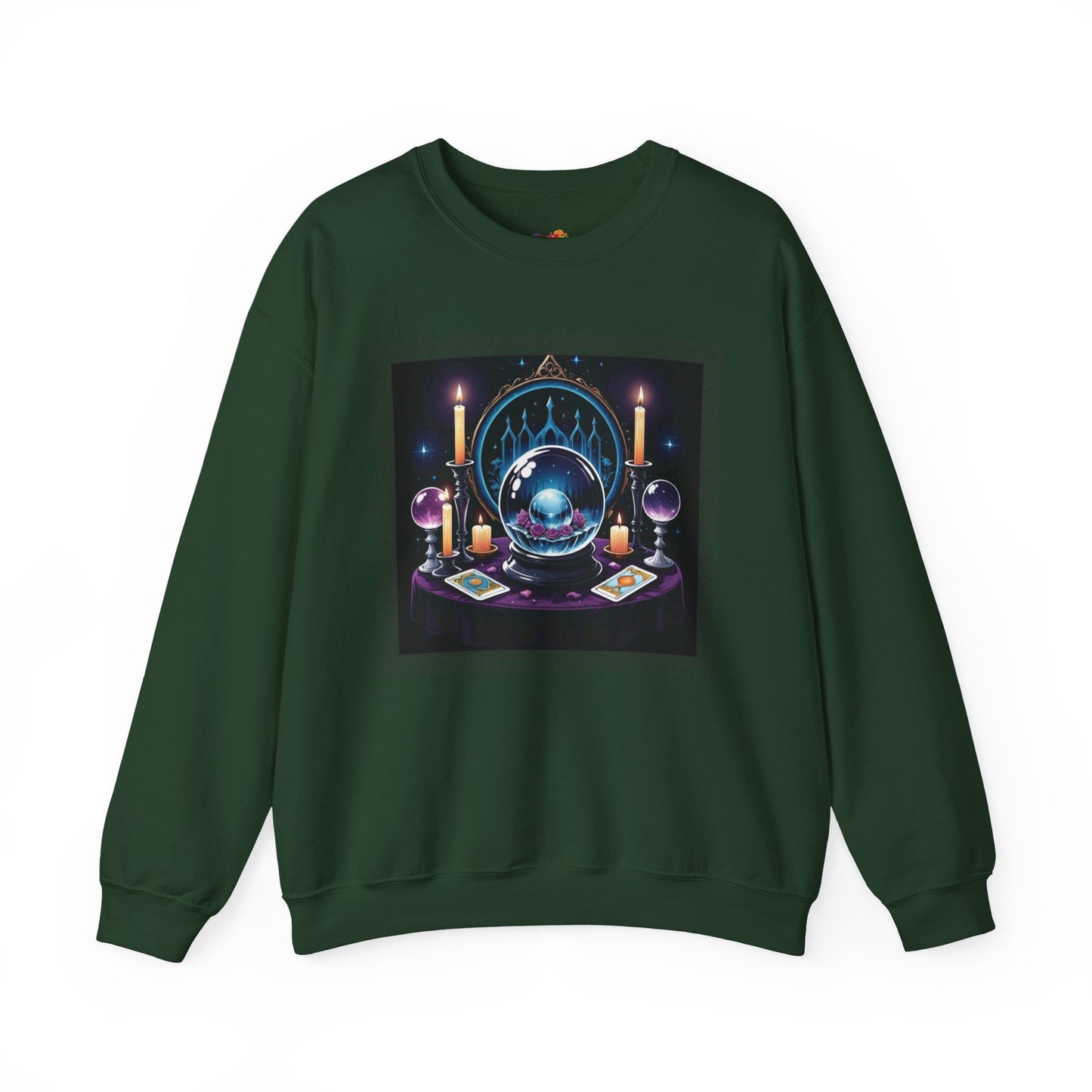 Visions & Velvet Sweatshirt – Gothic Mystical Crystal Ball Shirt