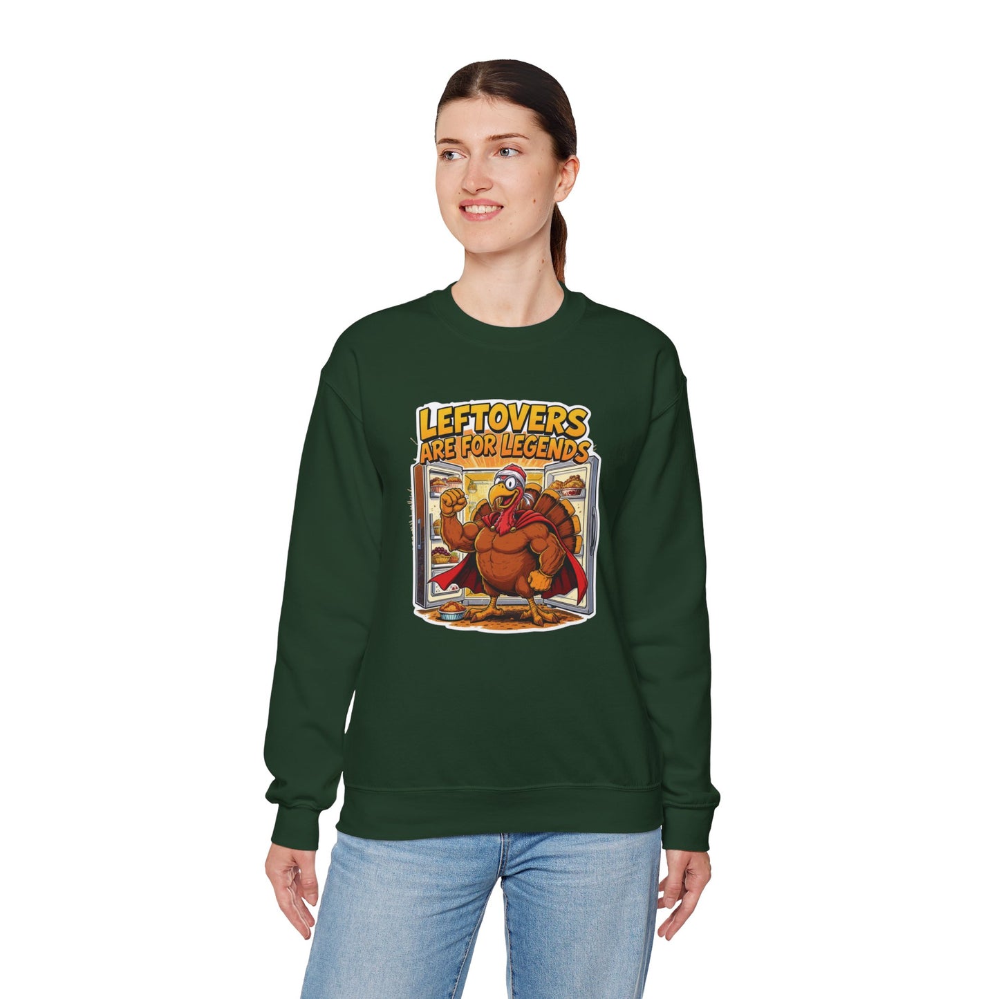 Leftovers Are for Legends Sweatshirt – Funny Thanksgiving Dinner Crewneck
