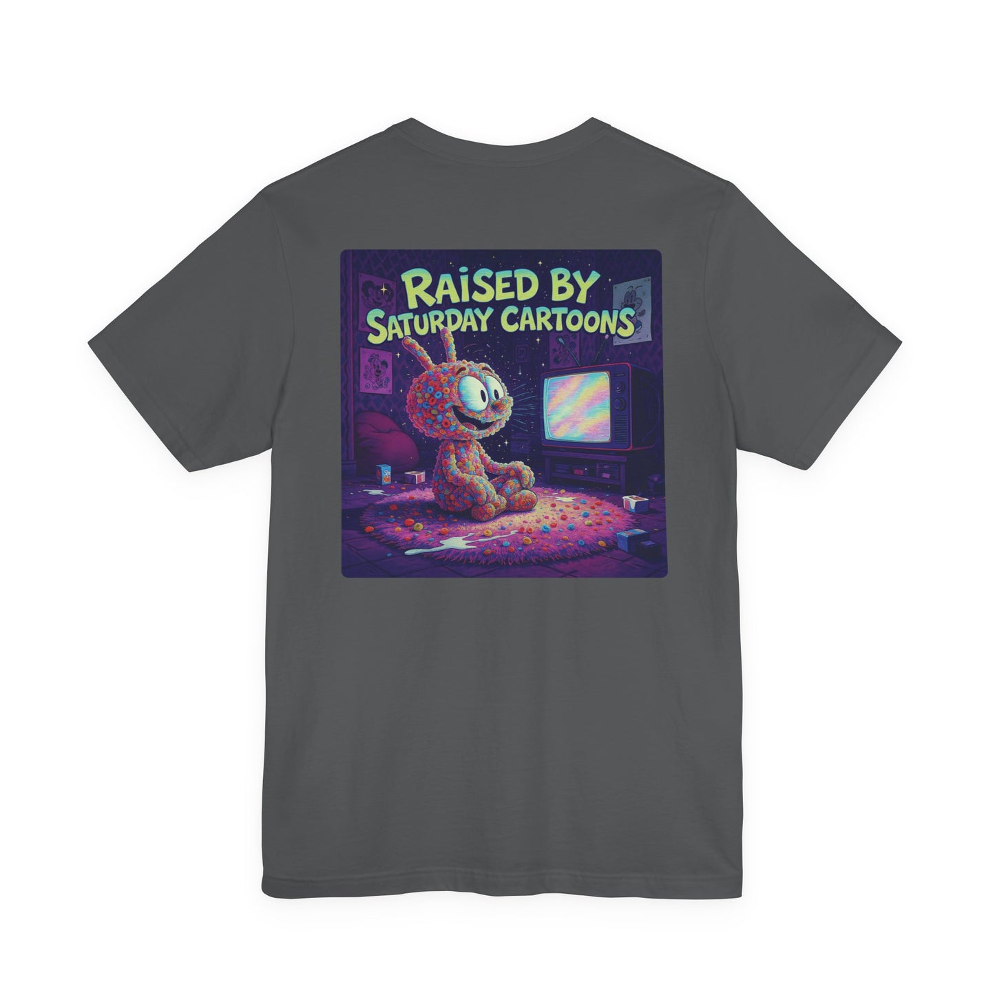 Raised by Saturday Cartoons — Nostalgic Static & Cereal Character Print