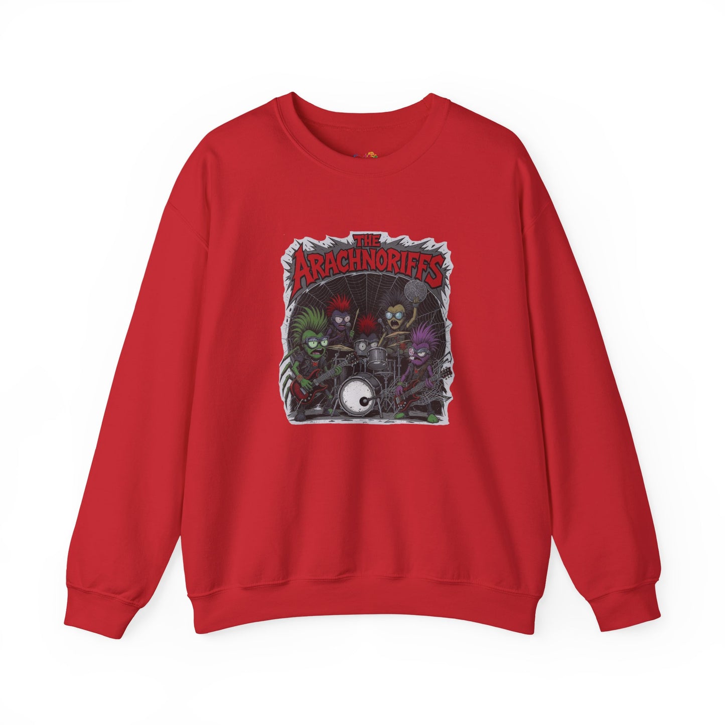 The Arachnoriffs Sweatshirt – Punk Rock Spider Band Graphic
