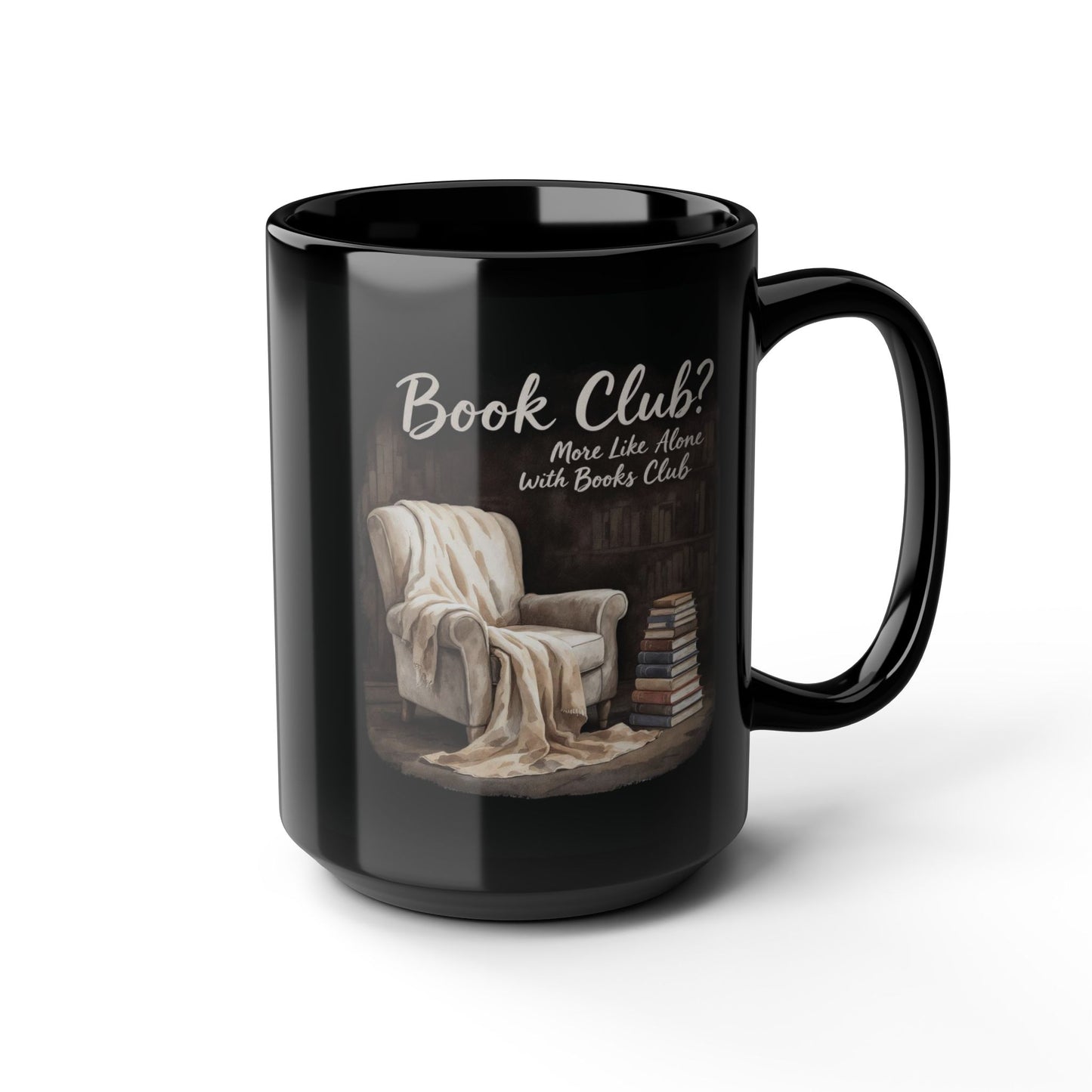 Alone With Books Club Mug