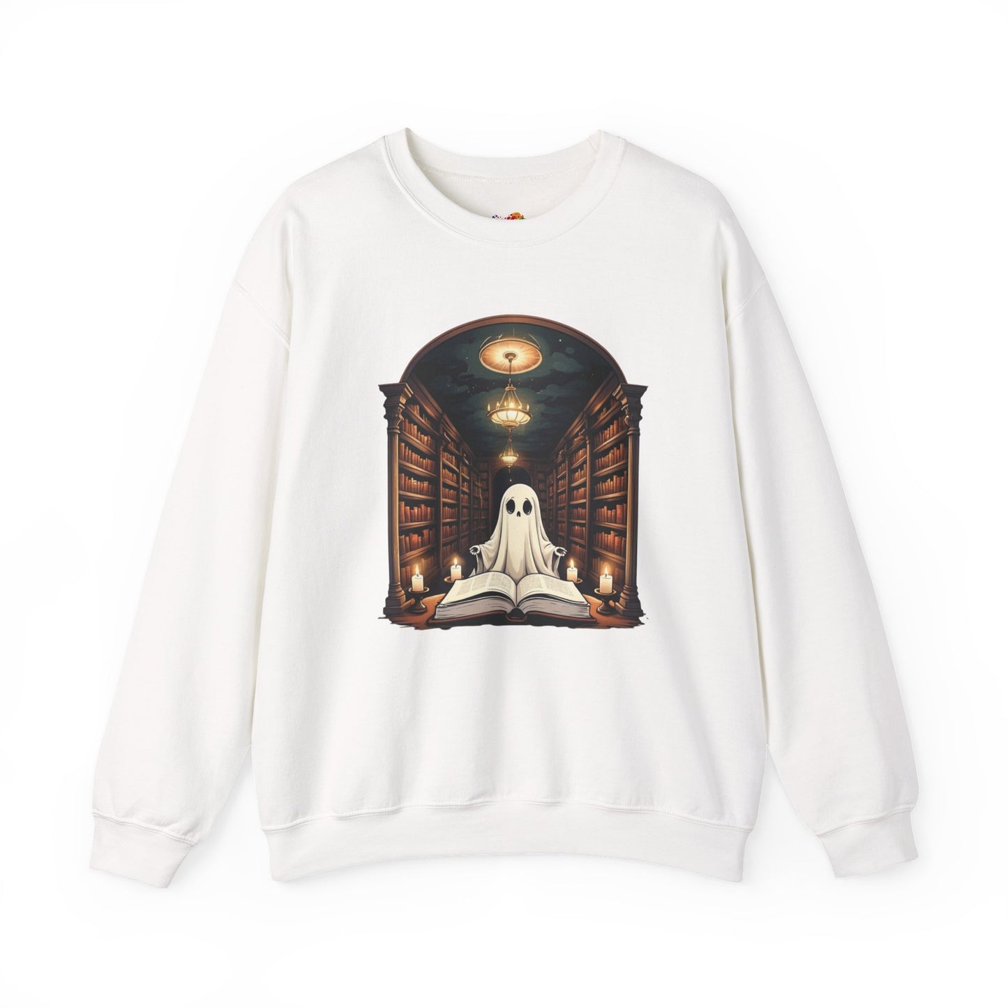 Ghost Stories & Candlelight Sweatshirt – Cozy Haunted Library Pullover