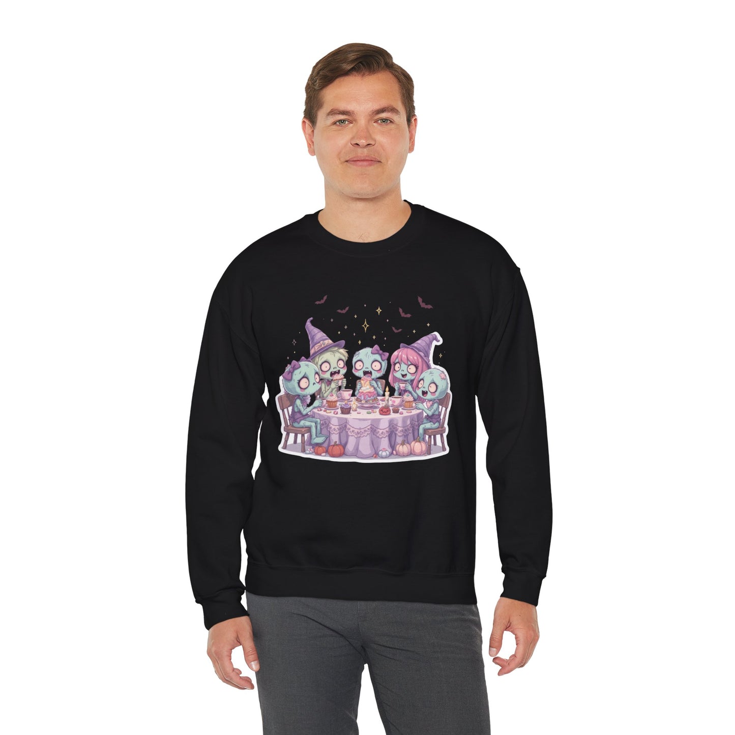 Undead but Sweet Sweatshirt – Pastel Zombie Halloween Cozy