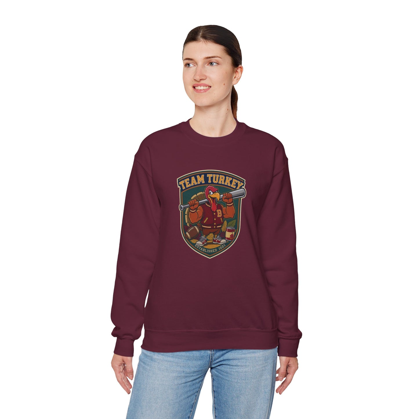 Team Turkey Sweatshirt – Varsity Thanksgiving Edition