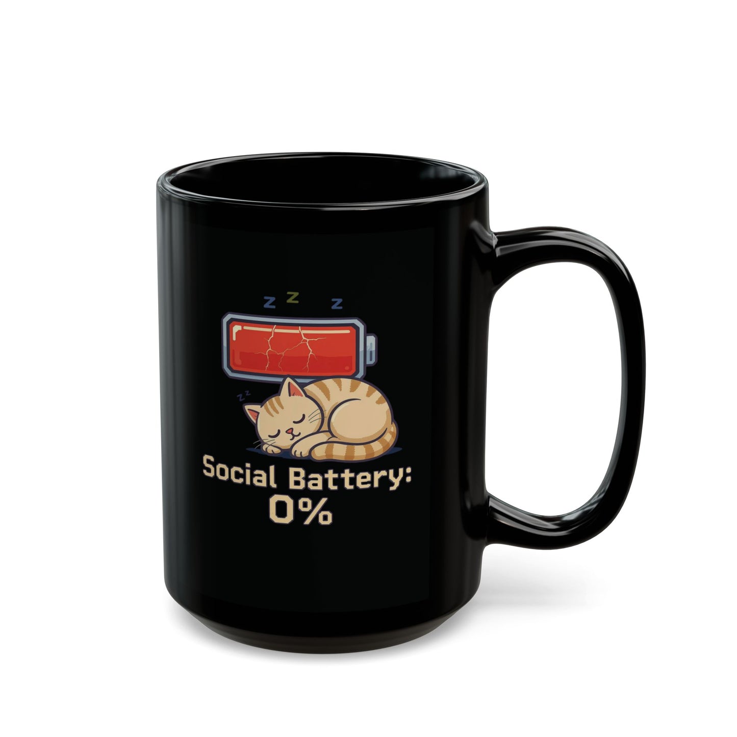 Social Battery: 0% Mug
