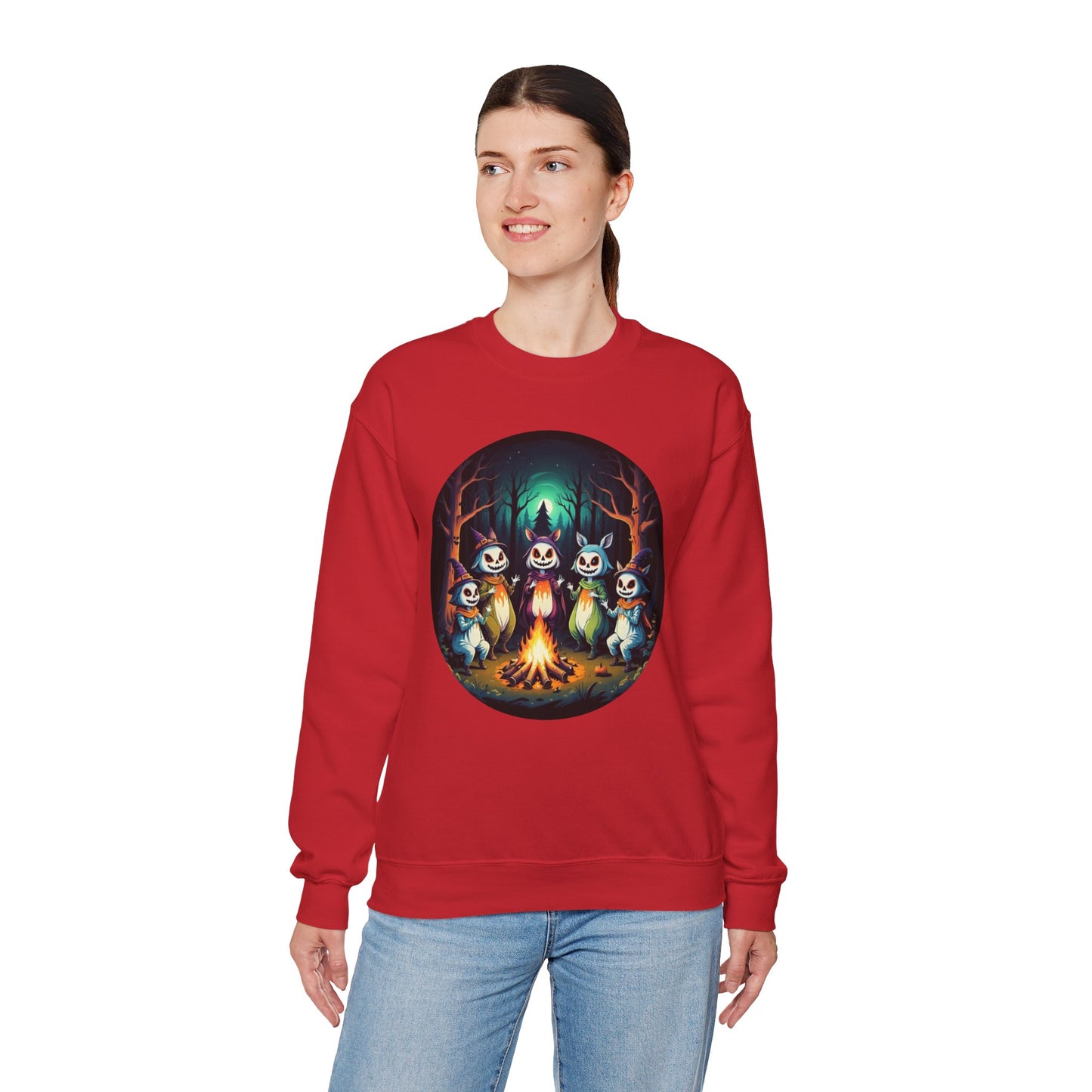 Enchanted Gathering Tee – Whimsical Forest Spirits Halloween Shirt