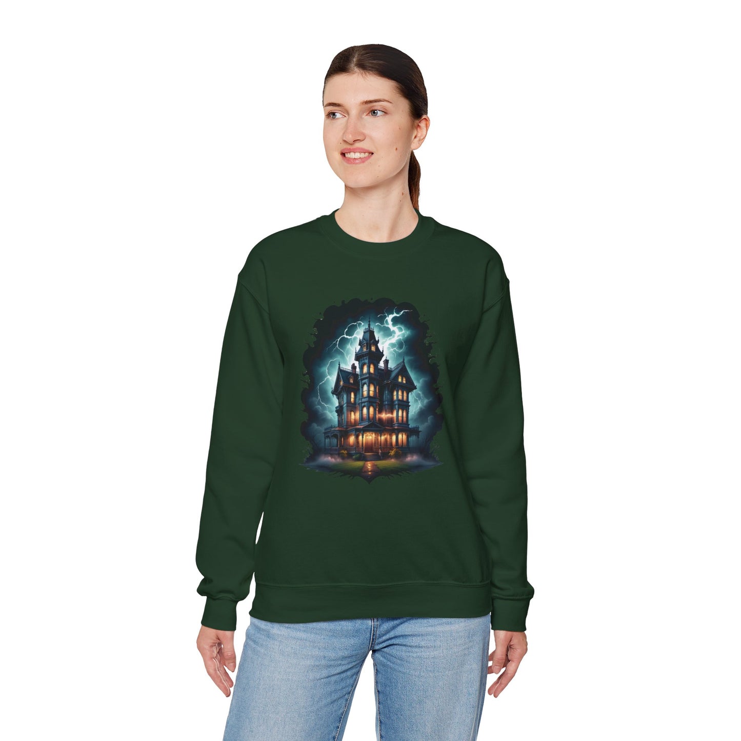 The Manor of Midnight Sweatshirt – Gothic Victorian Haunted Mansion Shirt