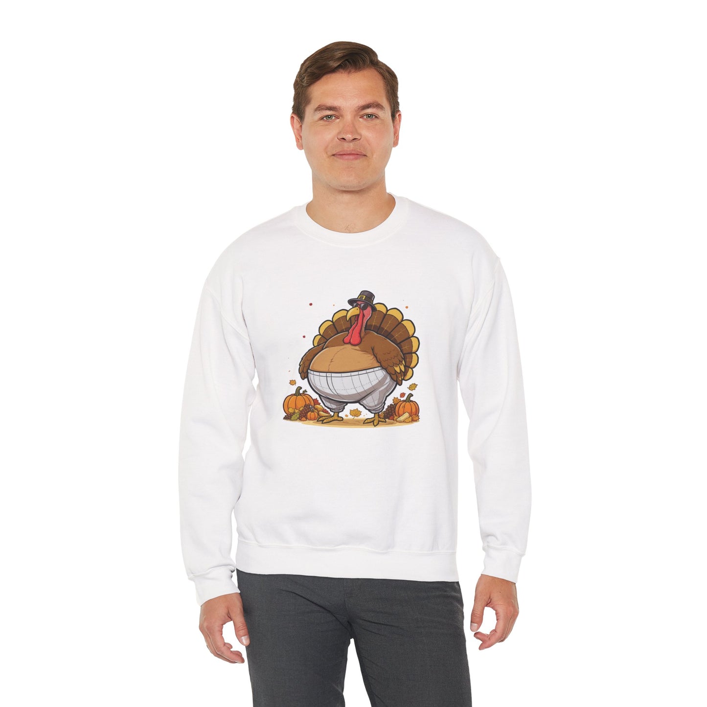 Gobble ‘Til You Wobble Sweatshirt – Funny Thanksgiving Turkey Sweater