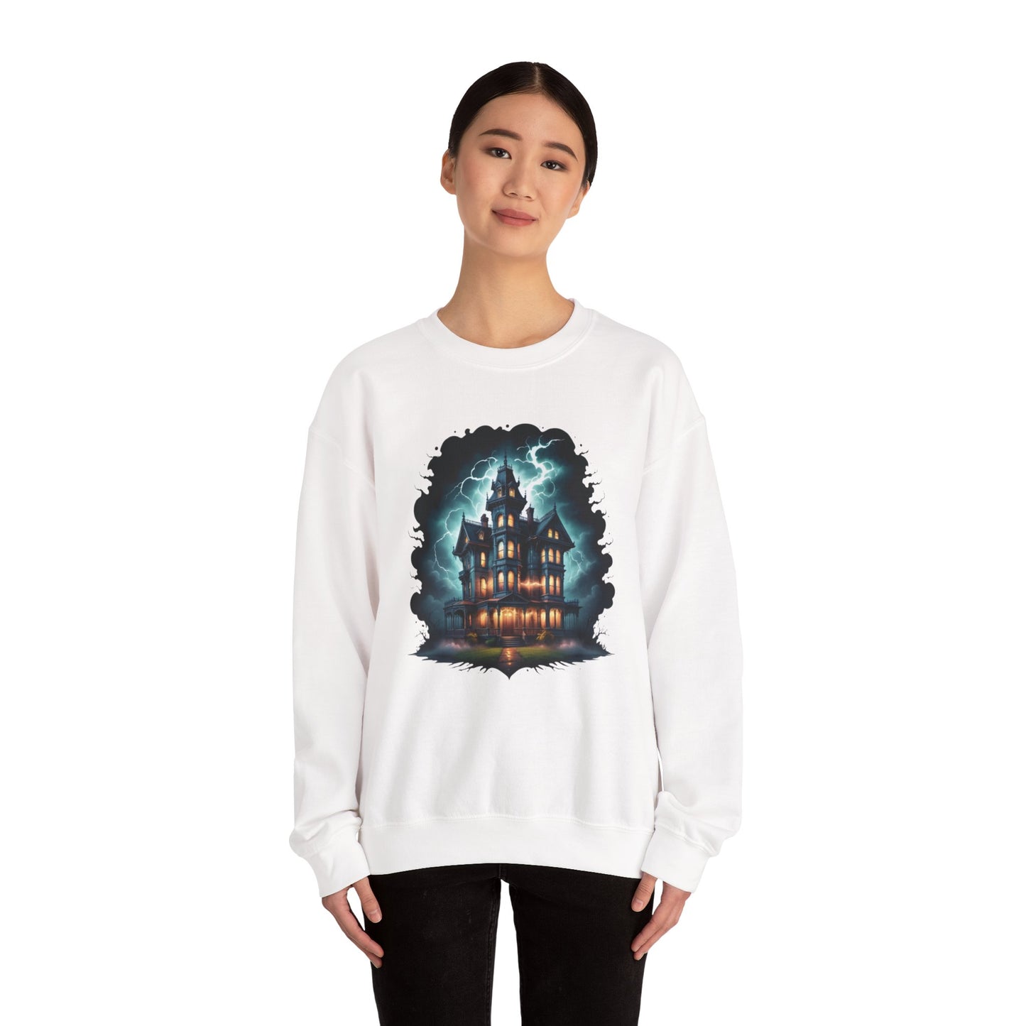 The Manor of Midnight Sweatshirt – Gothic Victorian Haunted Mansion Shirt