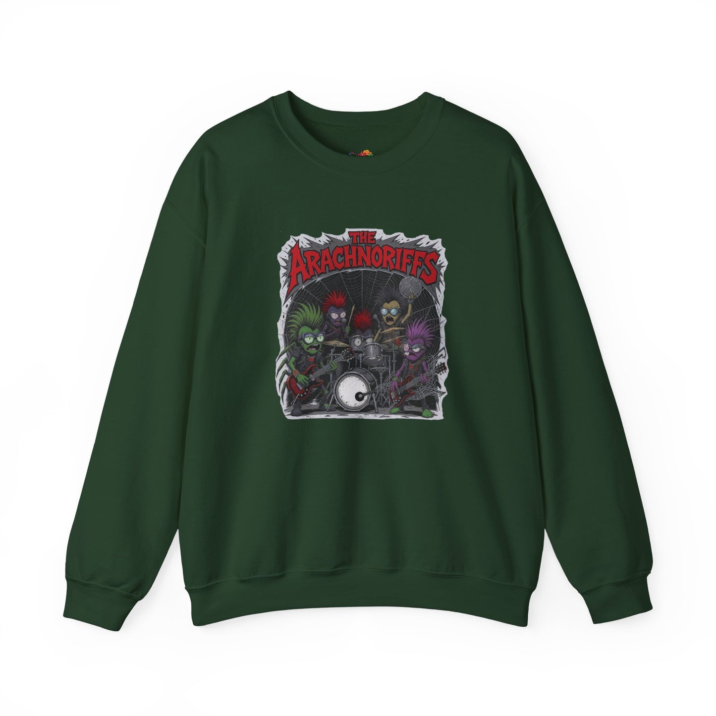 The Arachnoriffs Sweatshirt – Punk Rock Spider Band Graphic