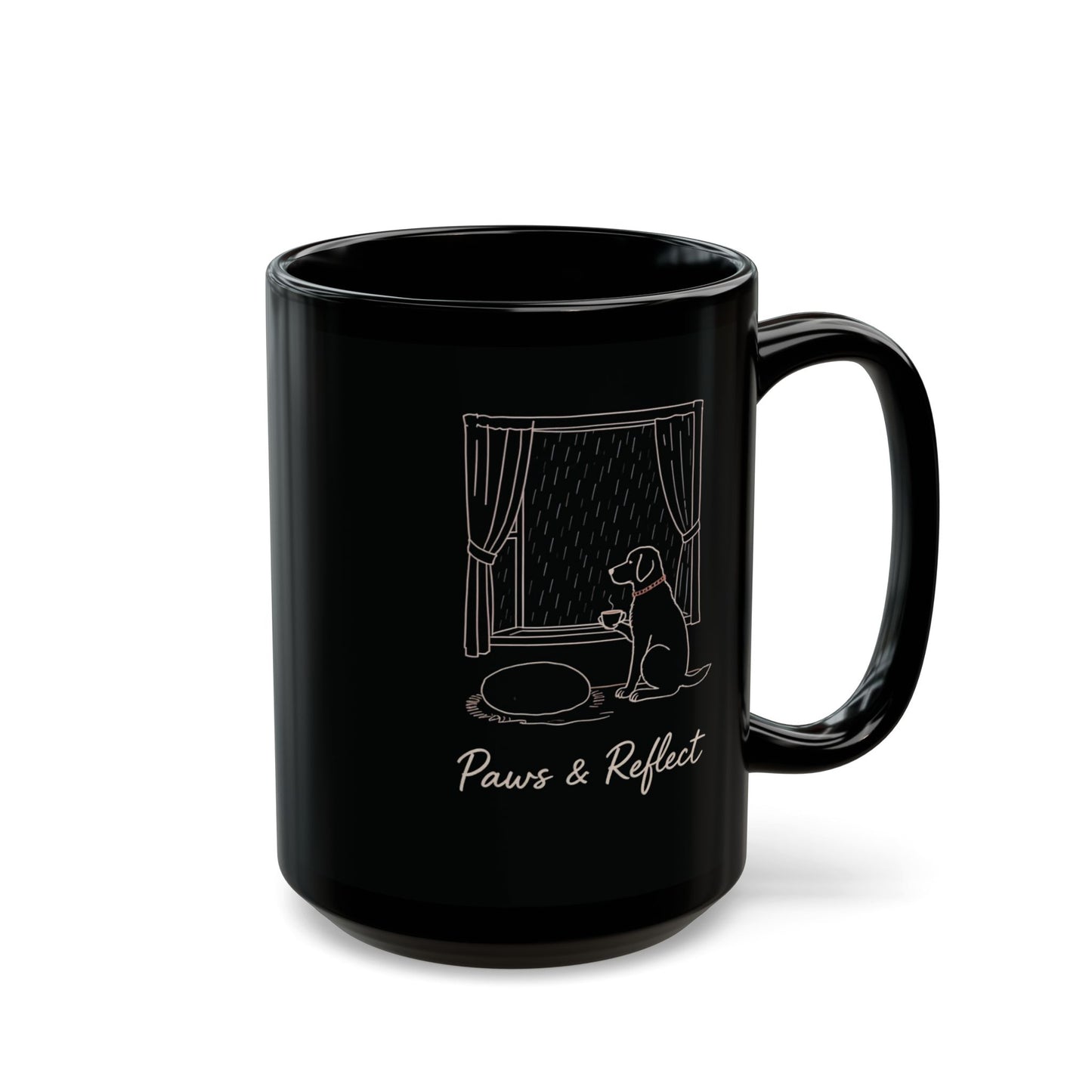 Paws & Reflect — Cozy Rainy Day Dog Mug