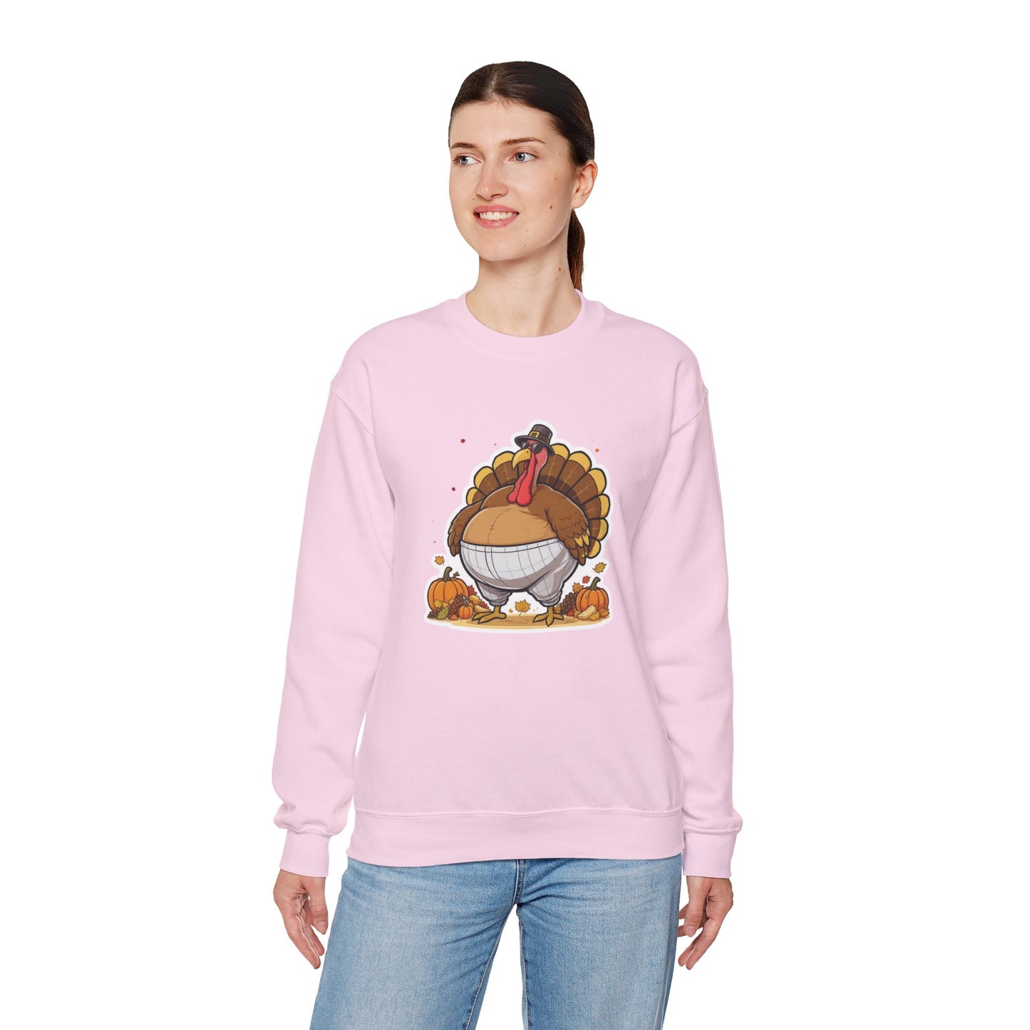 Gobble ‘Til You Wobble Sweatshirt – Funny Thanksgiving Turkey Sweater