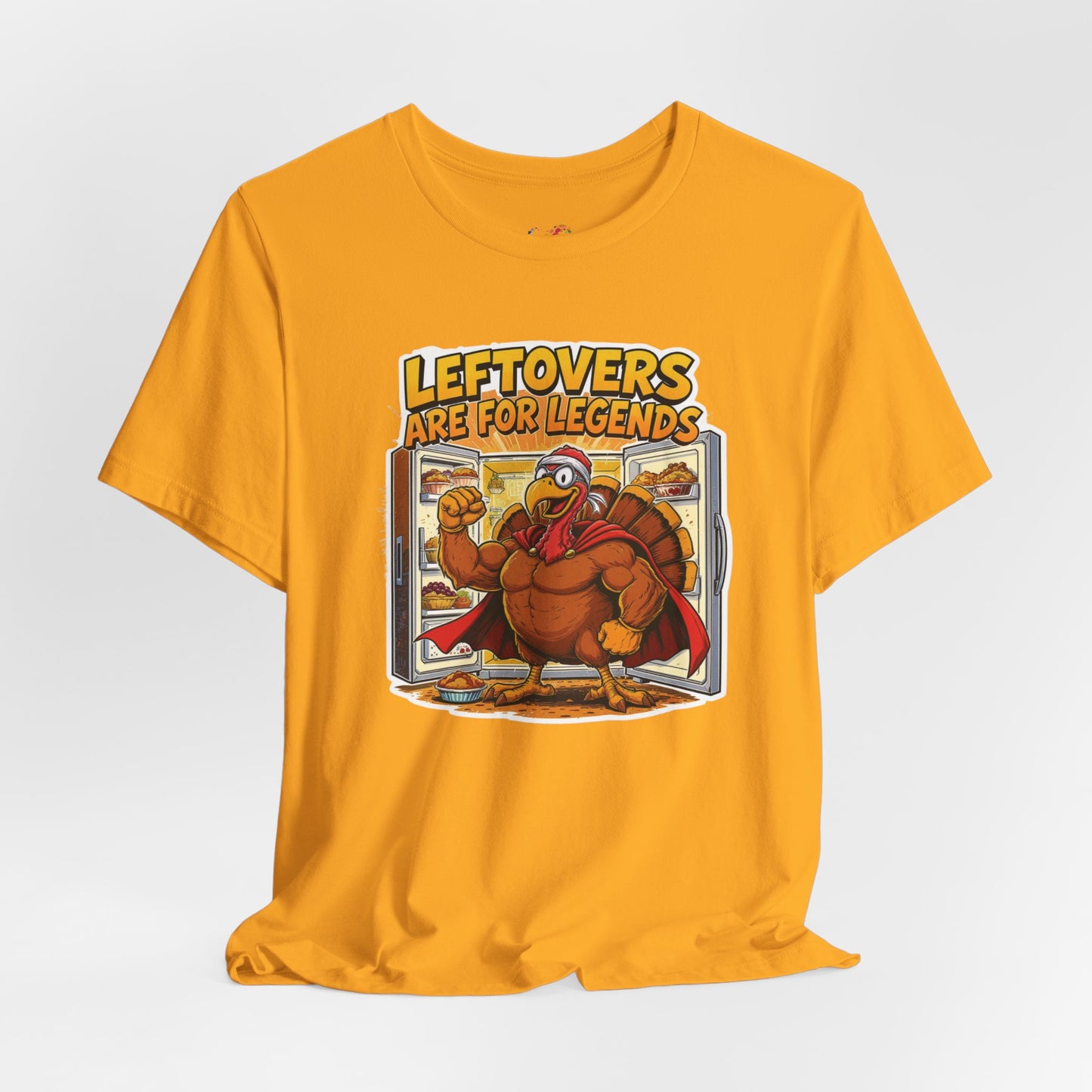 Leftovers Are for Legends Tee – Funny Thanksgiving Cartoon Shirt