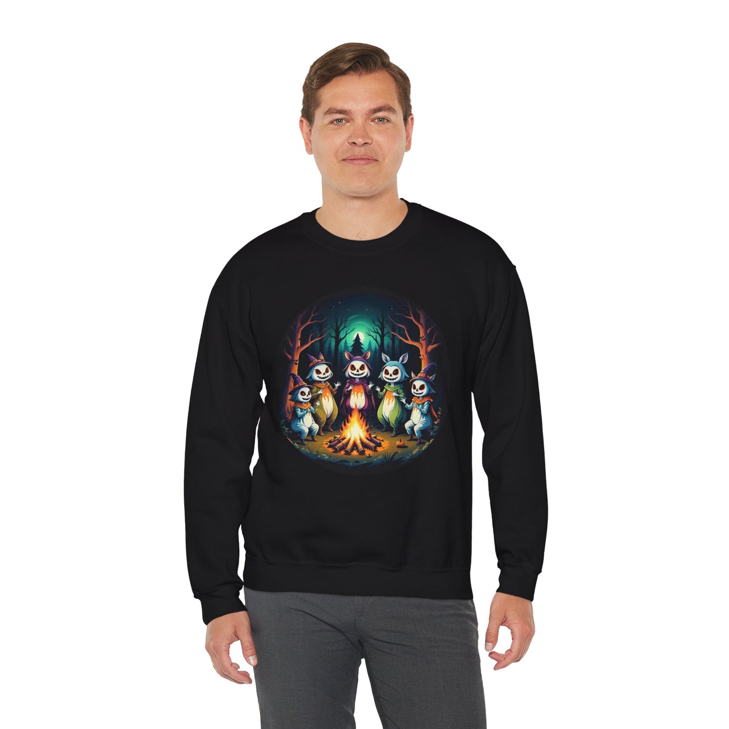 Enchanted Gathering Tee – Whimsical Forest Spirits Halloween Shirt