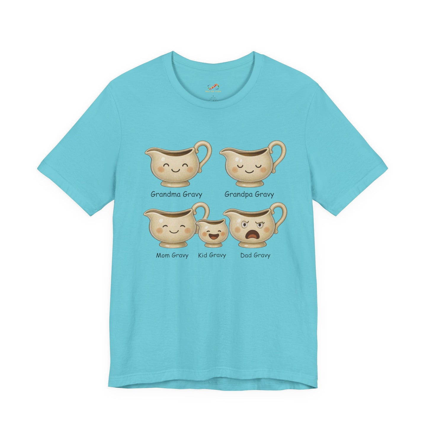 Gravy Squad Tee – Cute Family of Gravy Boats Graphic
