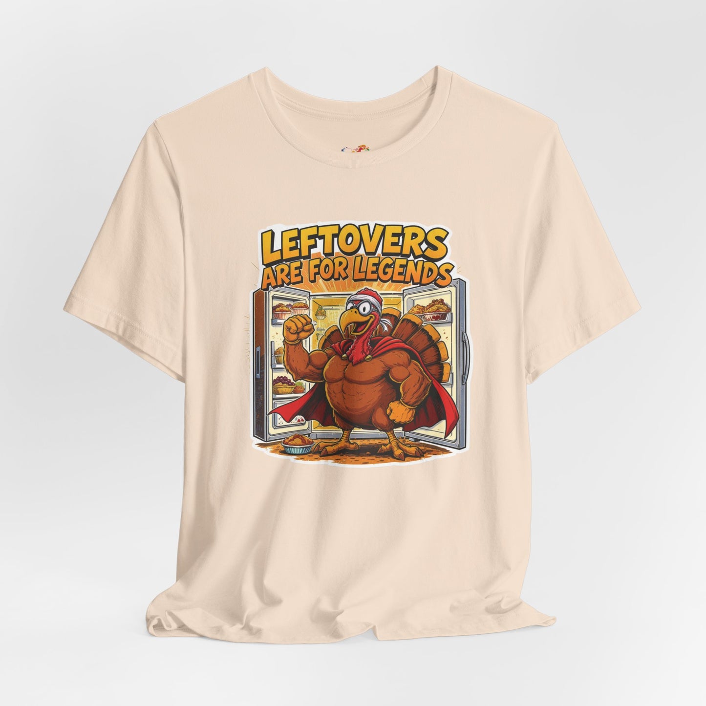 Leftovers Are for Legends Tee – Funny Thanksgiving Cartoon Shirt