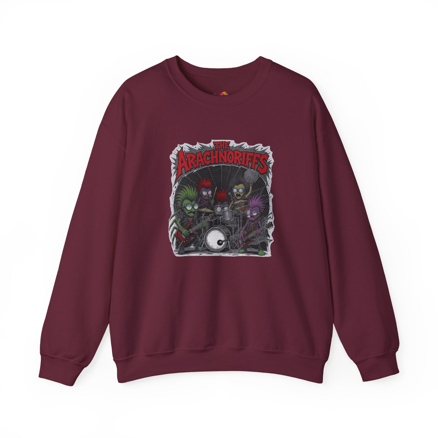 The Arachnoriffs Sweatshirt – Punk Rock Spider Band Graphic