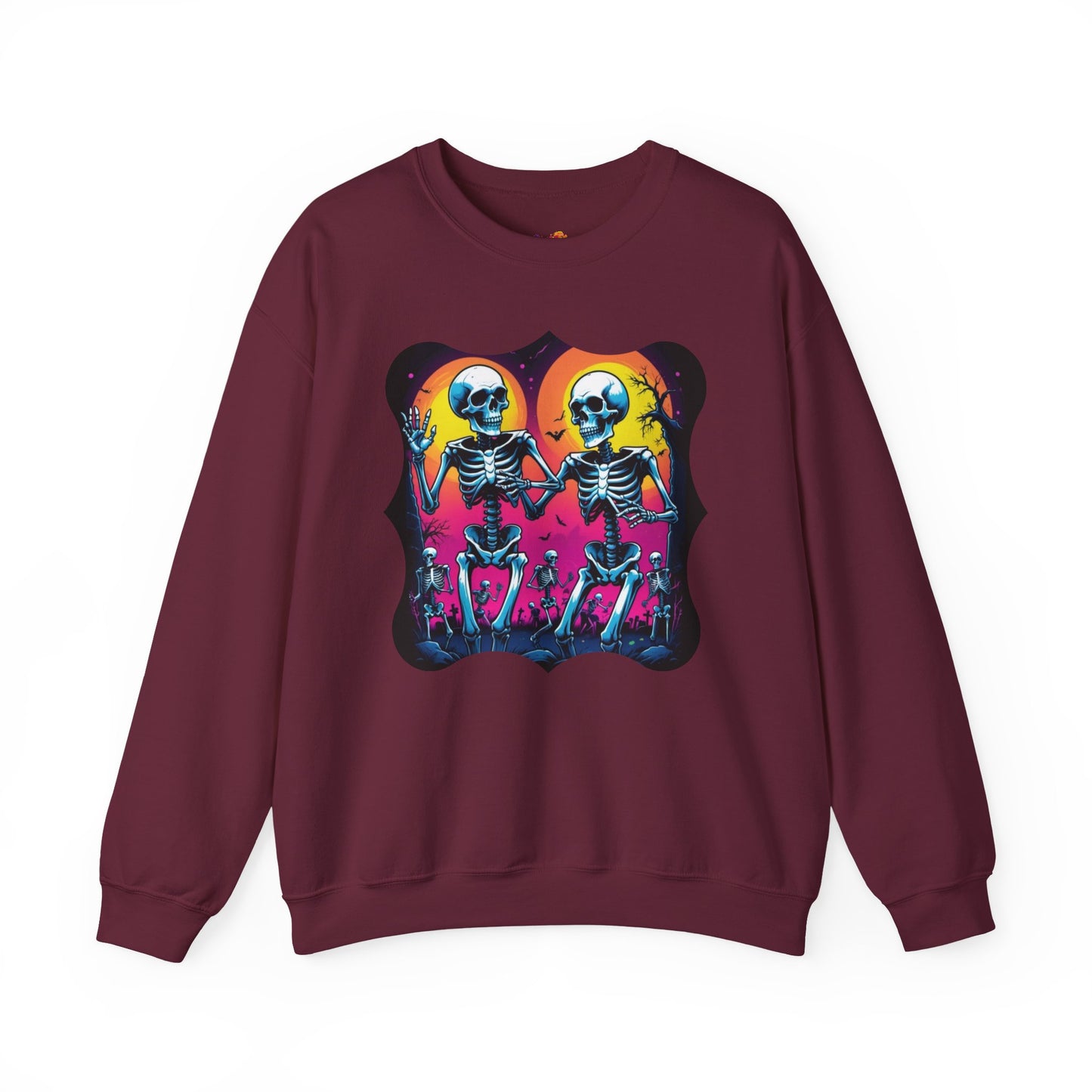 Boogie Bones Sweatshirt – Neon Disco Skeleton Pullover