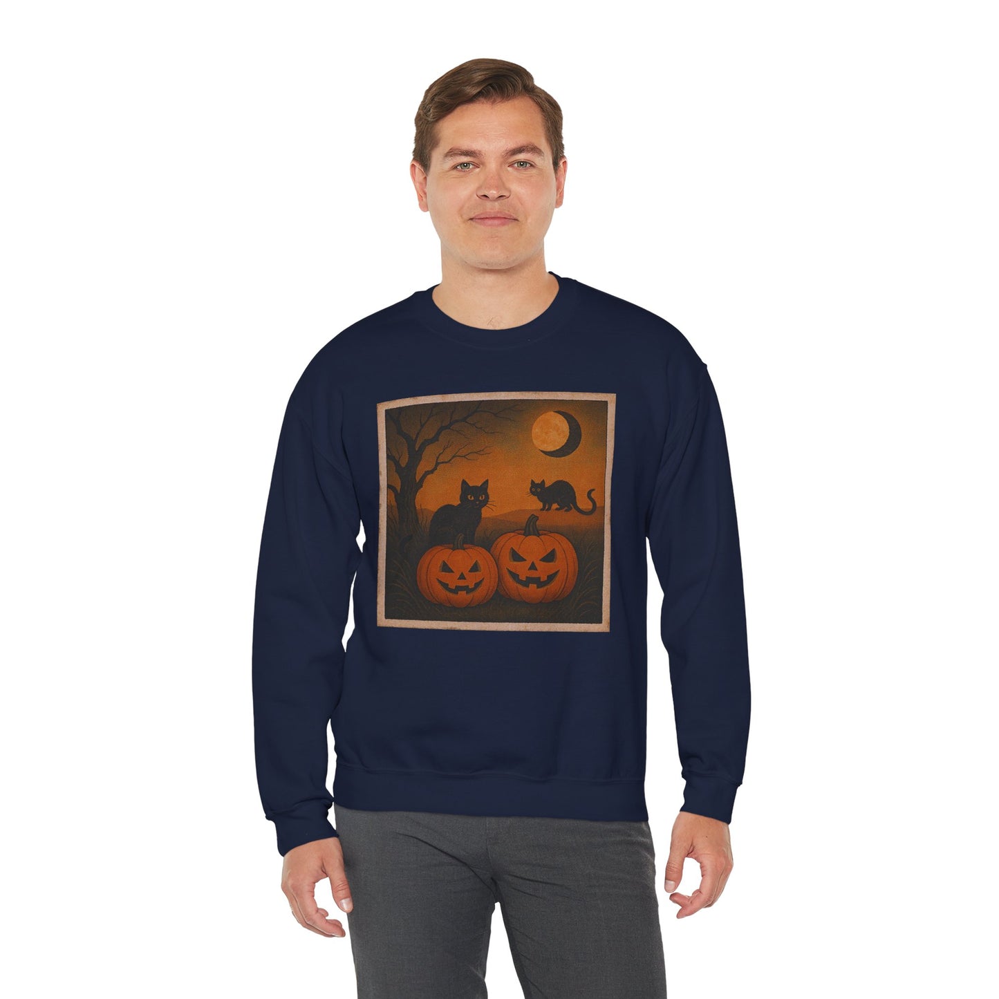 Pumpkins & Postcards Sweatshirt – Vintage Halloween Pullover