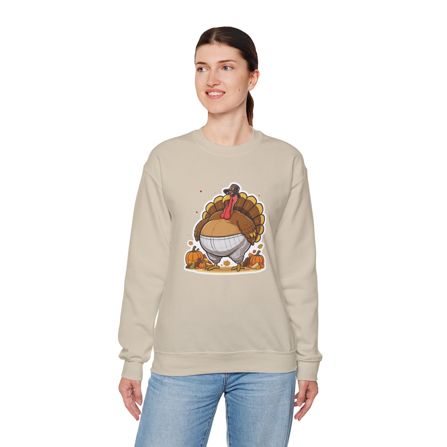 Gobble ‘Til You Wobble Sweatshirt – Funny Thanksgiving Turkey Sweater