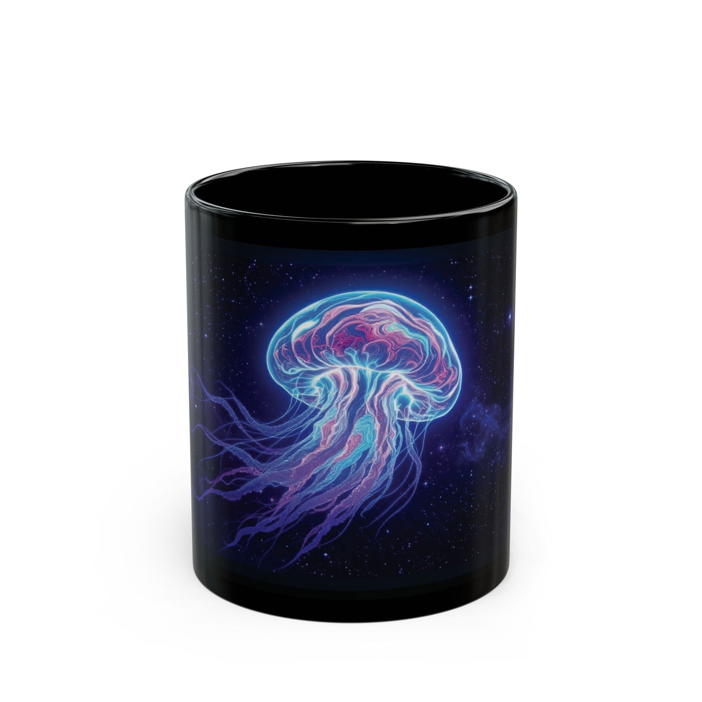 Neon Psychedelic Jellyfish Mug