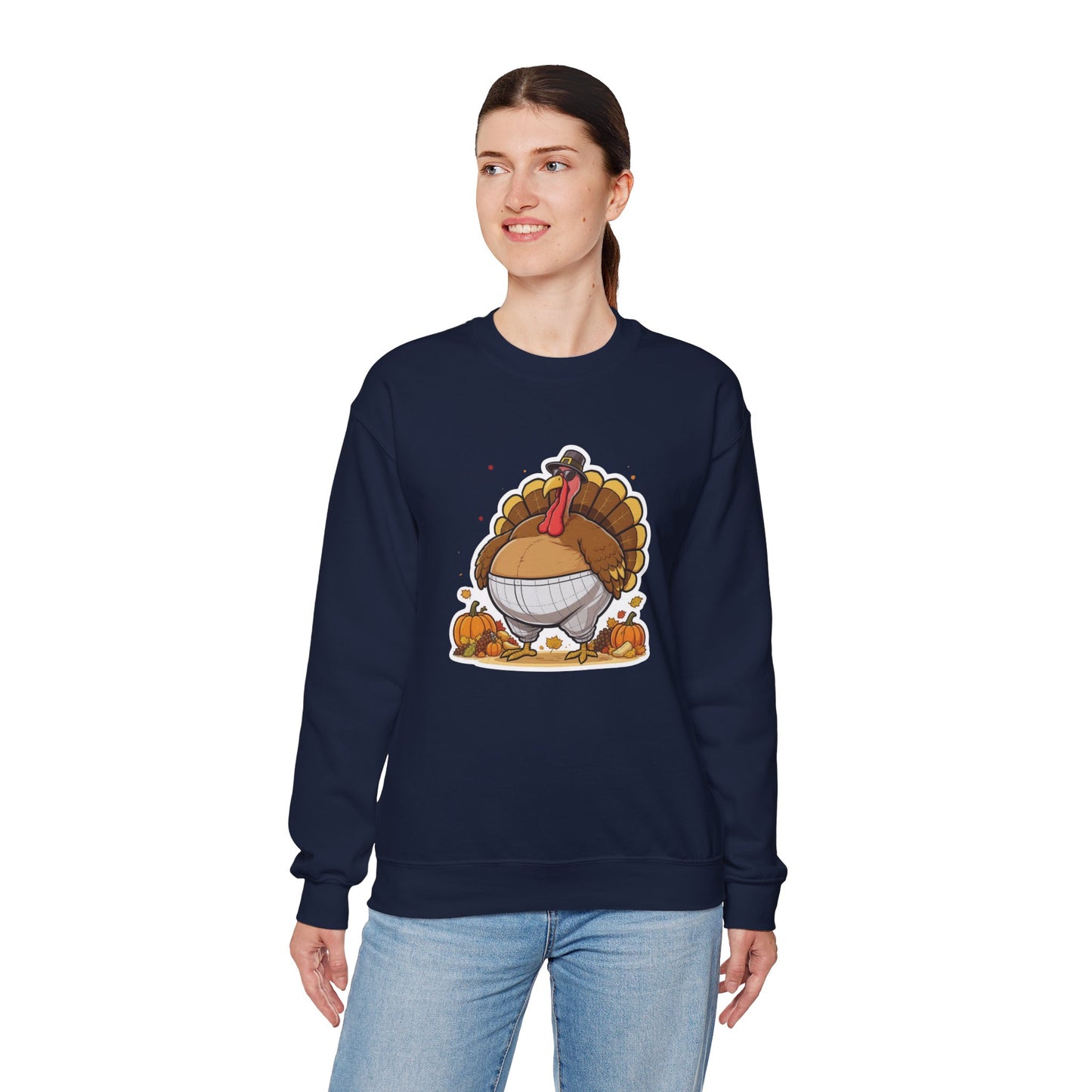 Gobble ‘Til You Wobble Sweatshirt – Funny Thanksgiving Turkey Sweater