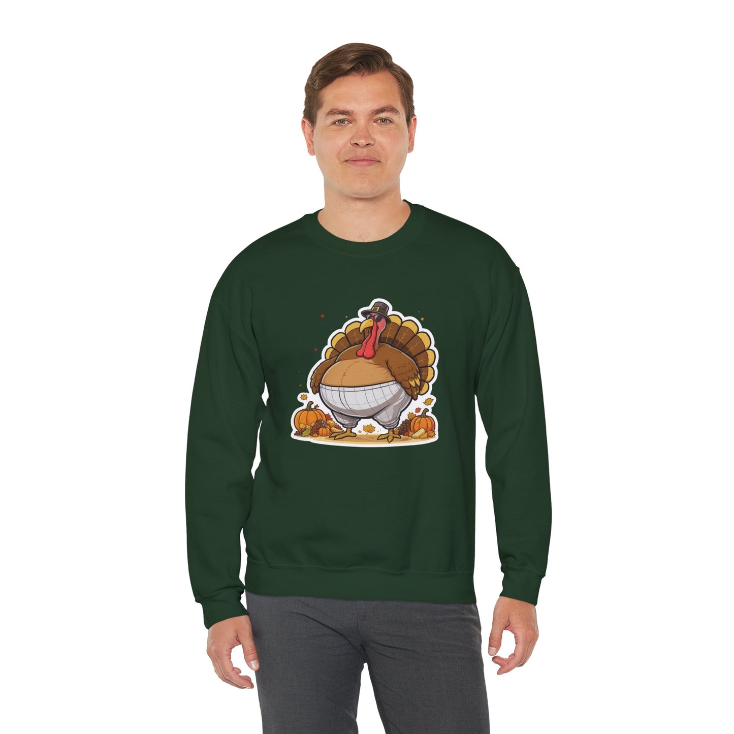 Gobble ‘Til You Wobble Sweatshirt – Funny Thanksgiving Turkey Sweater