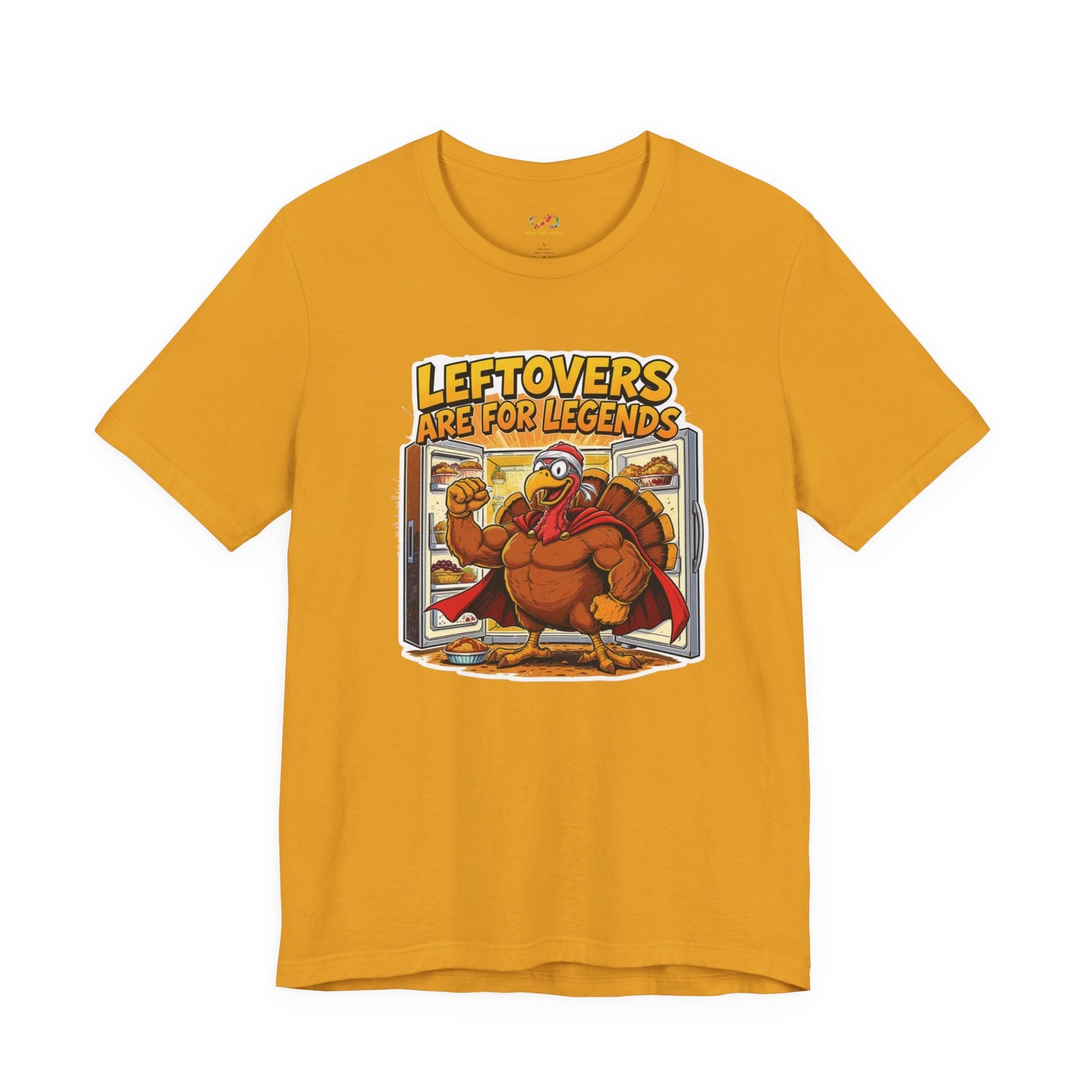 Leftovers Are for Legends Tee – Funny Thanksgiving Cartoon Shirt