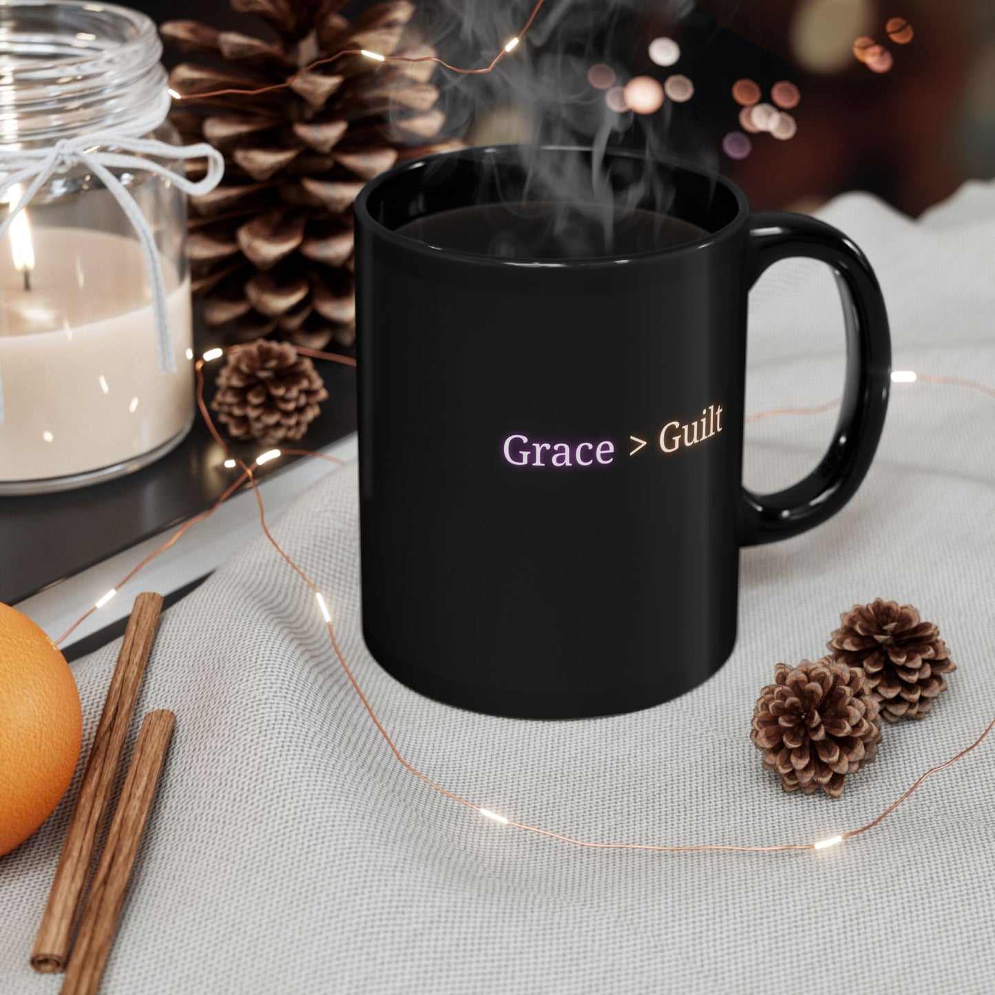 Grace > Guilt — Gradient Affirmation Mug