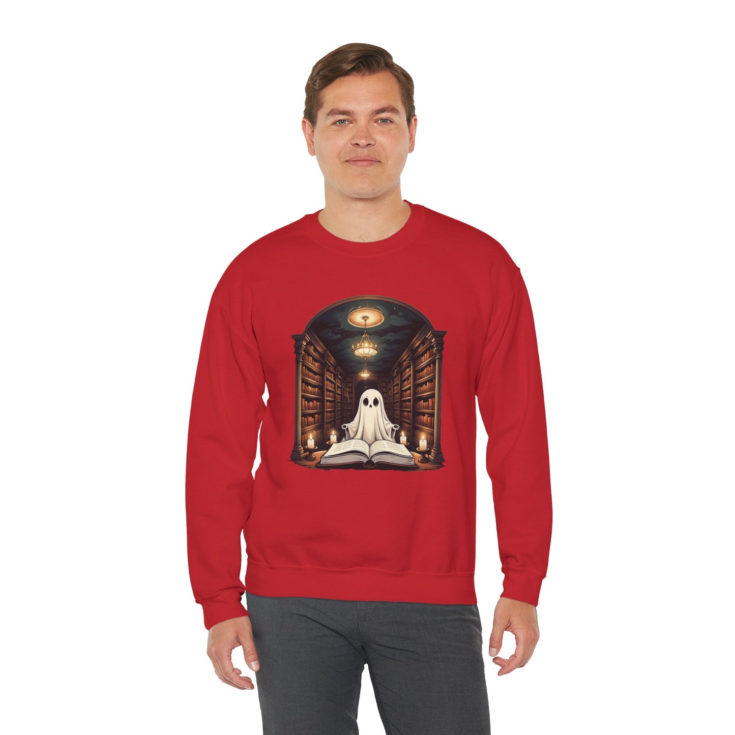 Ghost Stories & Candlelight Sweatshirt – Cozy Haunted Library Pullover