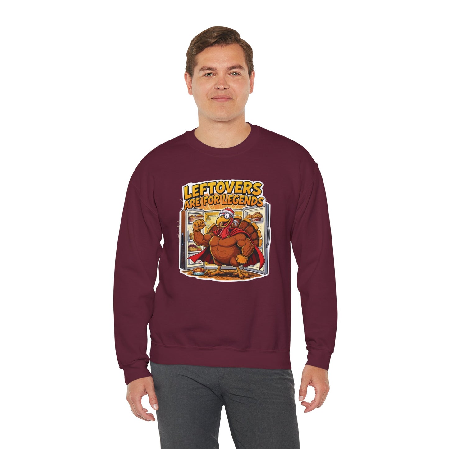 Leftovers Are for Legends Sweatshirt – Funny Thanksgiving Dinner Crewneck