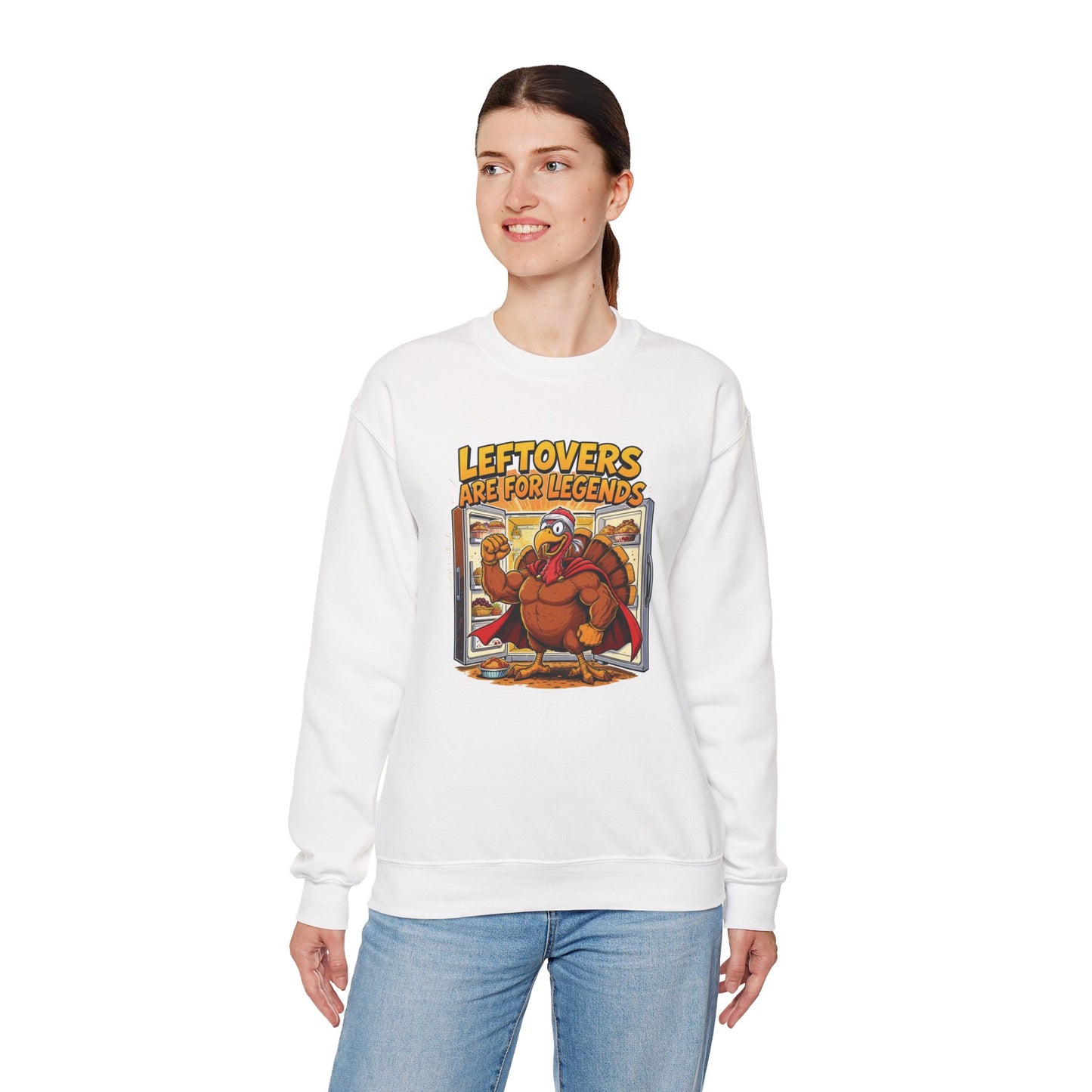 Leftovers Are for Legends Sweatshirt – Funny Thanksgiving Dinner Crewneck