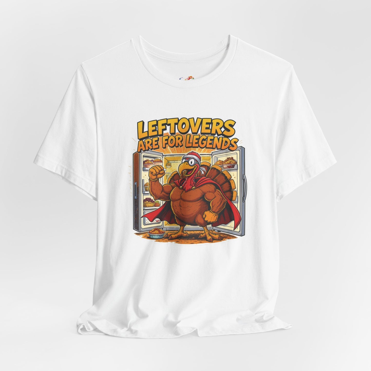 Leftovers Are for Legends Tee – Funny Thanksgiving Cartoon Shirt