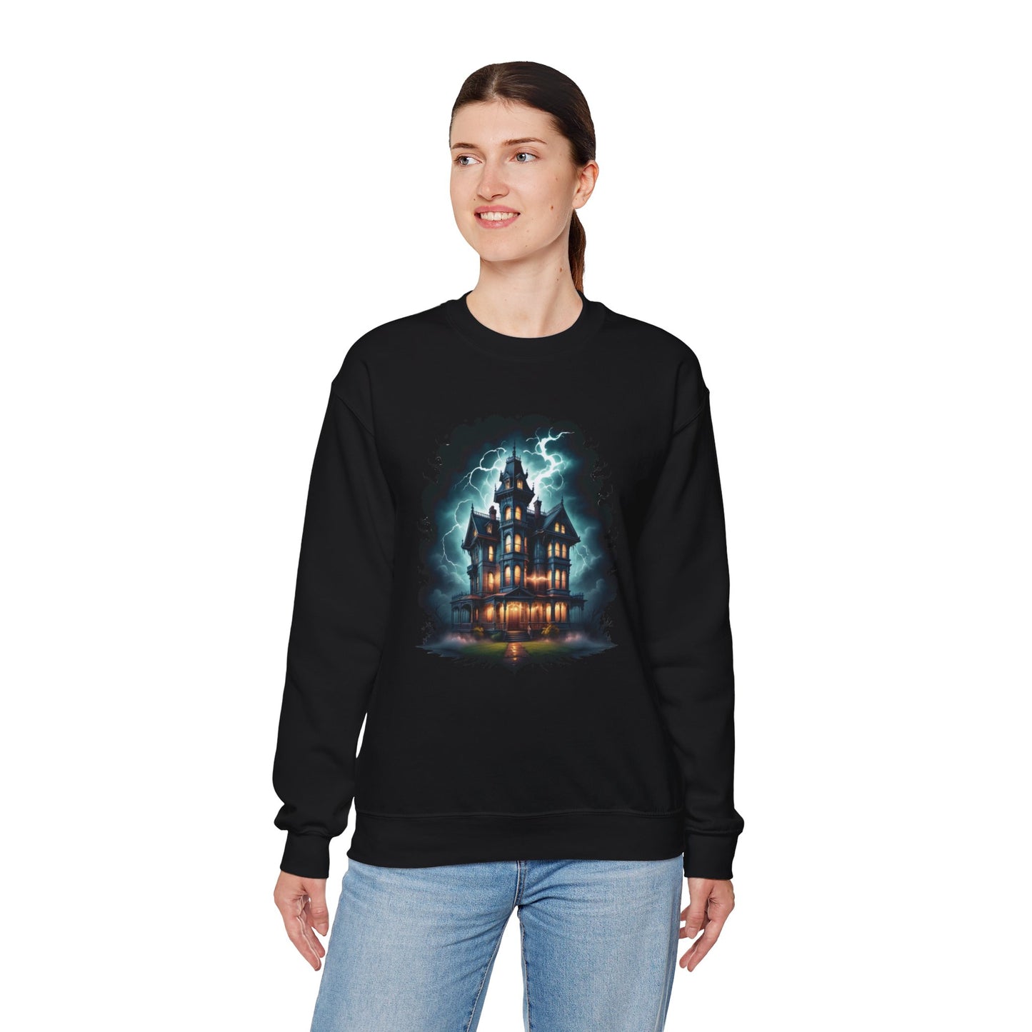 The Manor of Midnight Sweatshirt – Gothic Victorian Haunted Mansion Shirt
