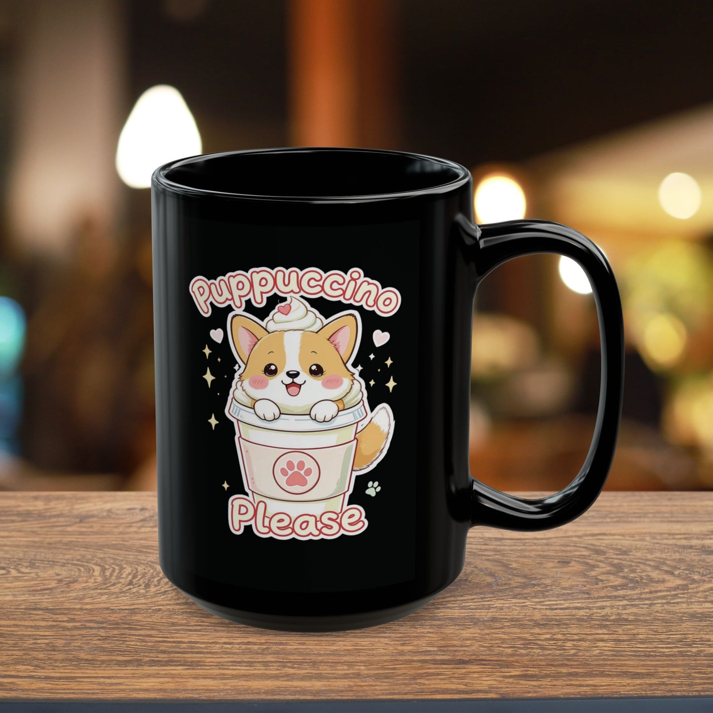 Puppuccino, Please — Kawaii Corgi Mug