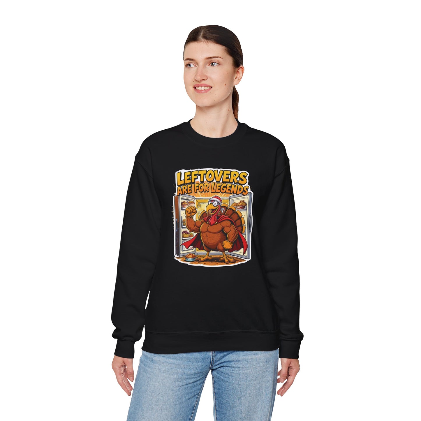 Leftovers Are for Legends Sweatshirt – Funny Thanksgiving Dinner Crewneck