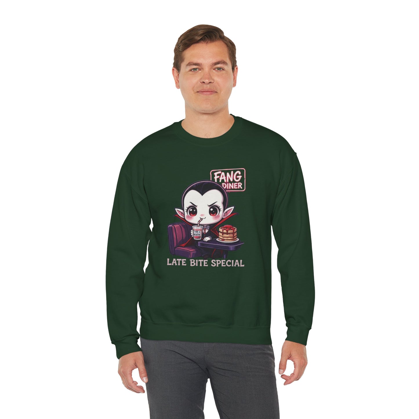 Late Bite Special Sweatshirt – Kawaii Vampire Diner Pullover
