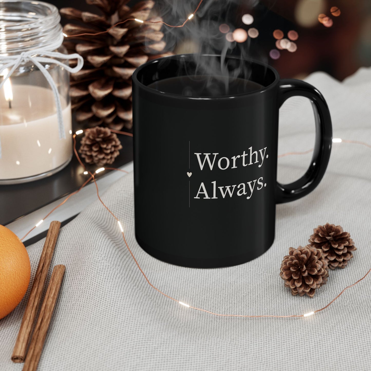 Worthy. Always. — Vertical Empowerment Mug