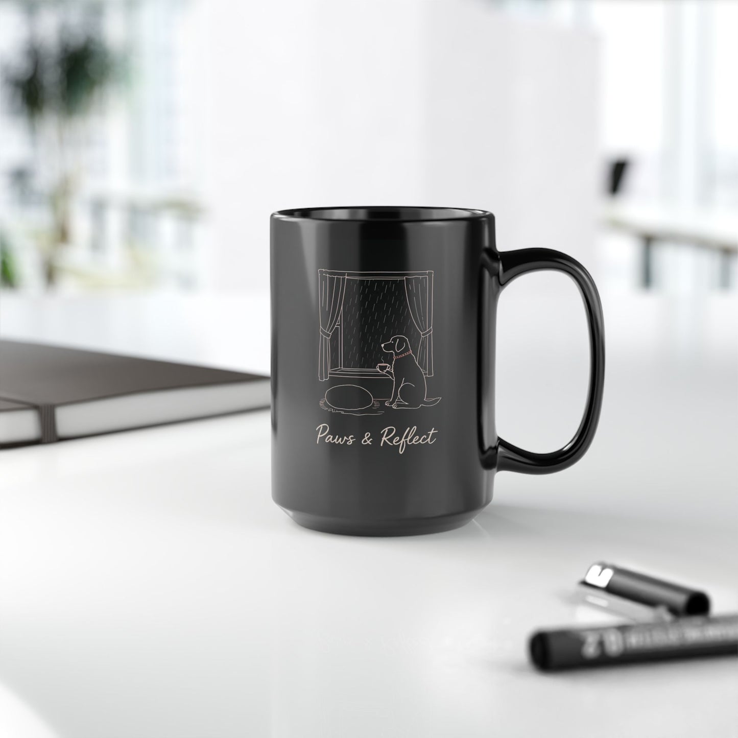 Paws & Reflect — Cozy Rainy Day Dog Mug