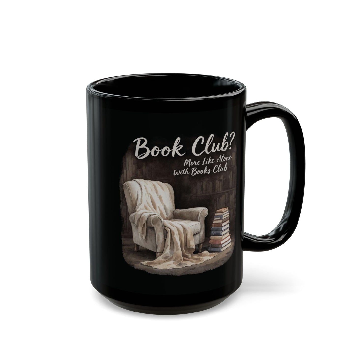 Alone With Books Club Mug