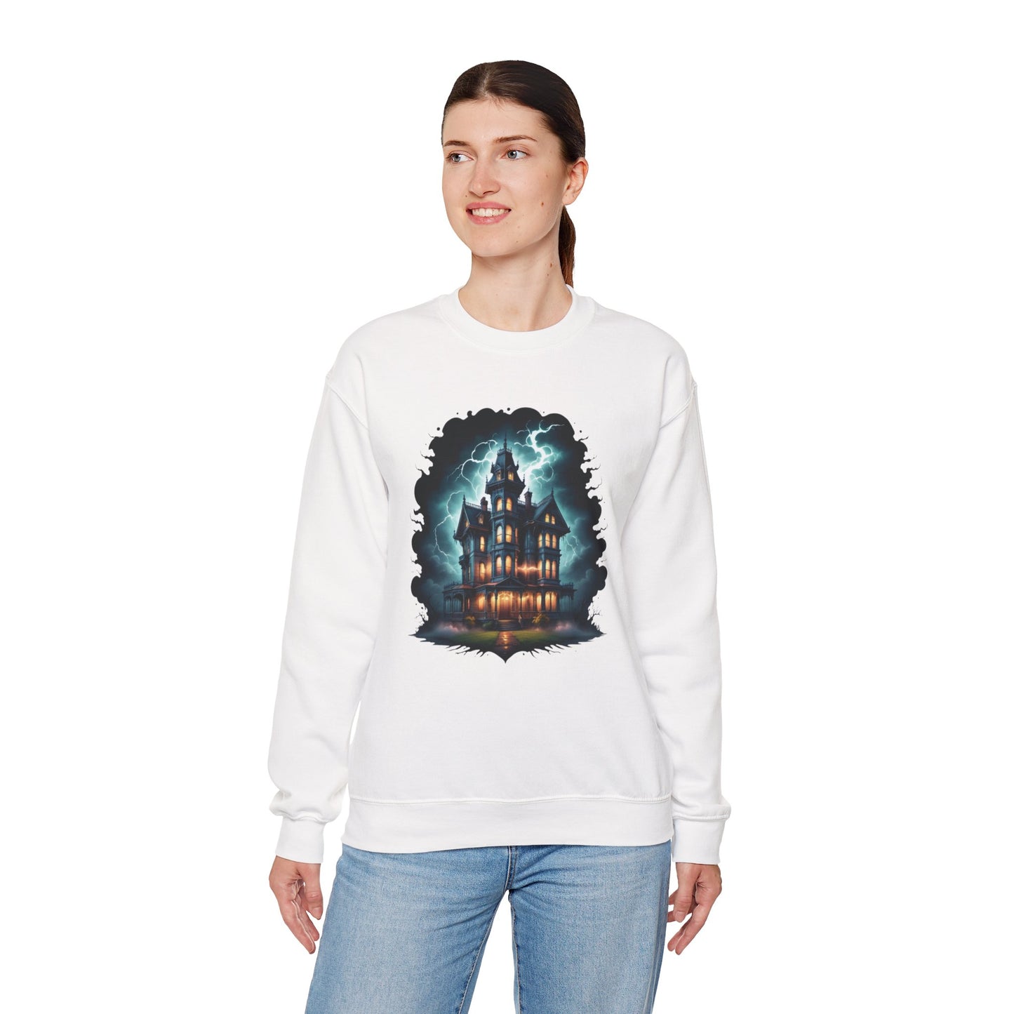 The Manor of Midnight Sweatshirt – Gothic Victorian Haunted Mansion Shirt